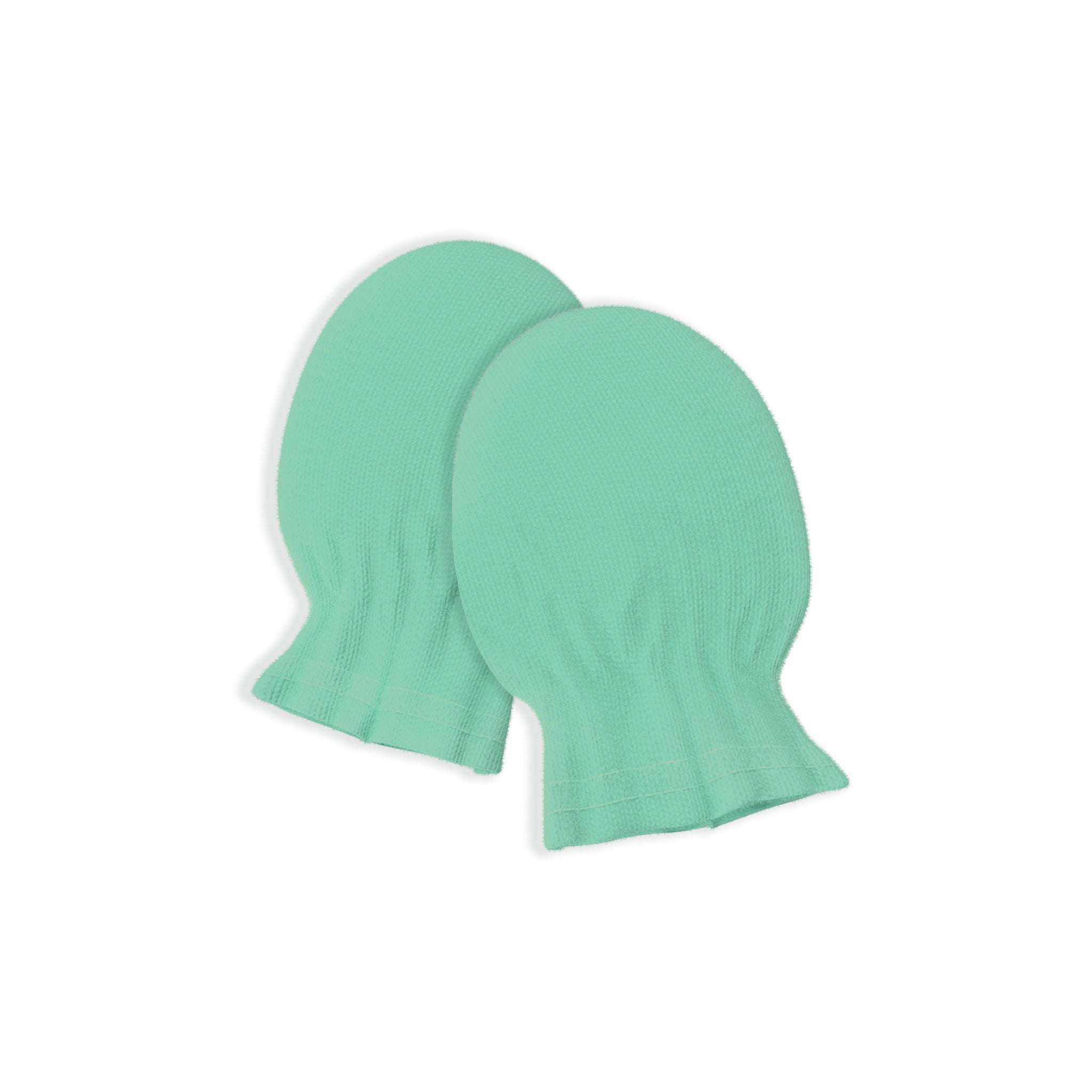 Cotton Baby Mittens - Solid Green