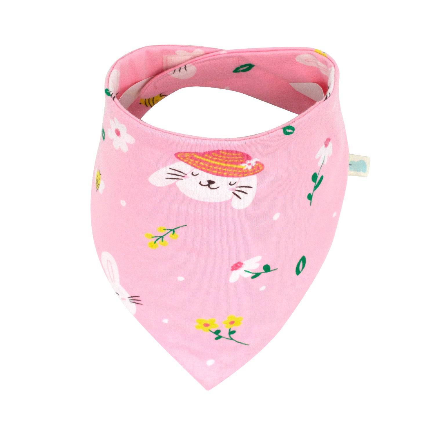 Cotton Jersey Bandana Bib - Farmland