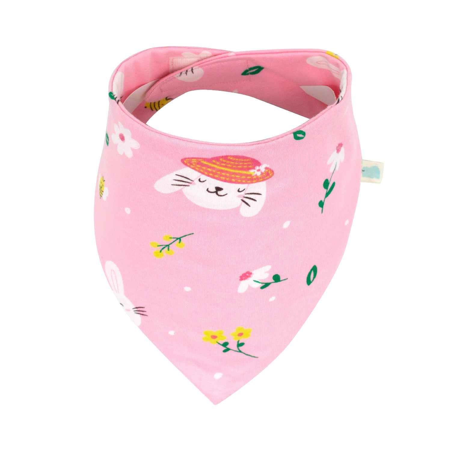 Cotton Jersey Bandana Bib - Farmland