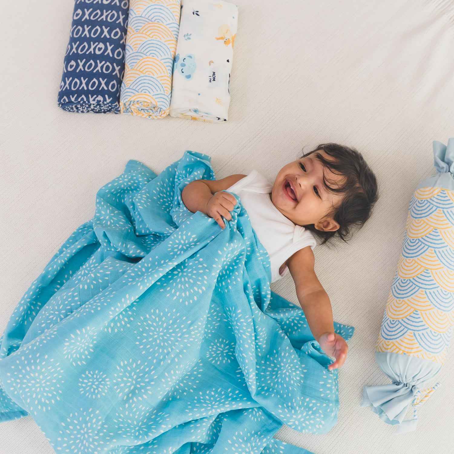 XOXO Cotton Muslin Swaddle - Pack of 3