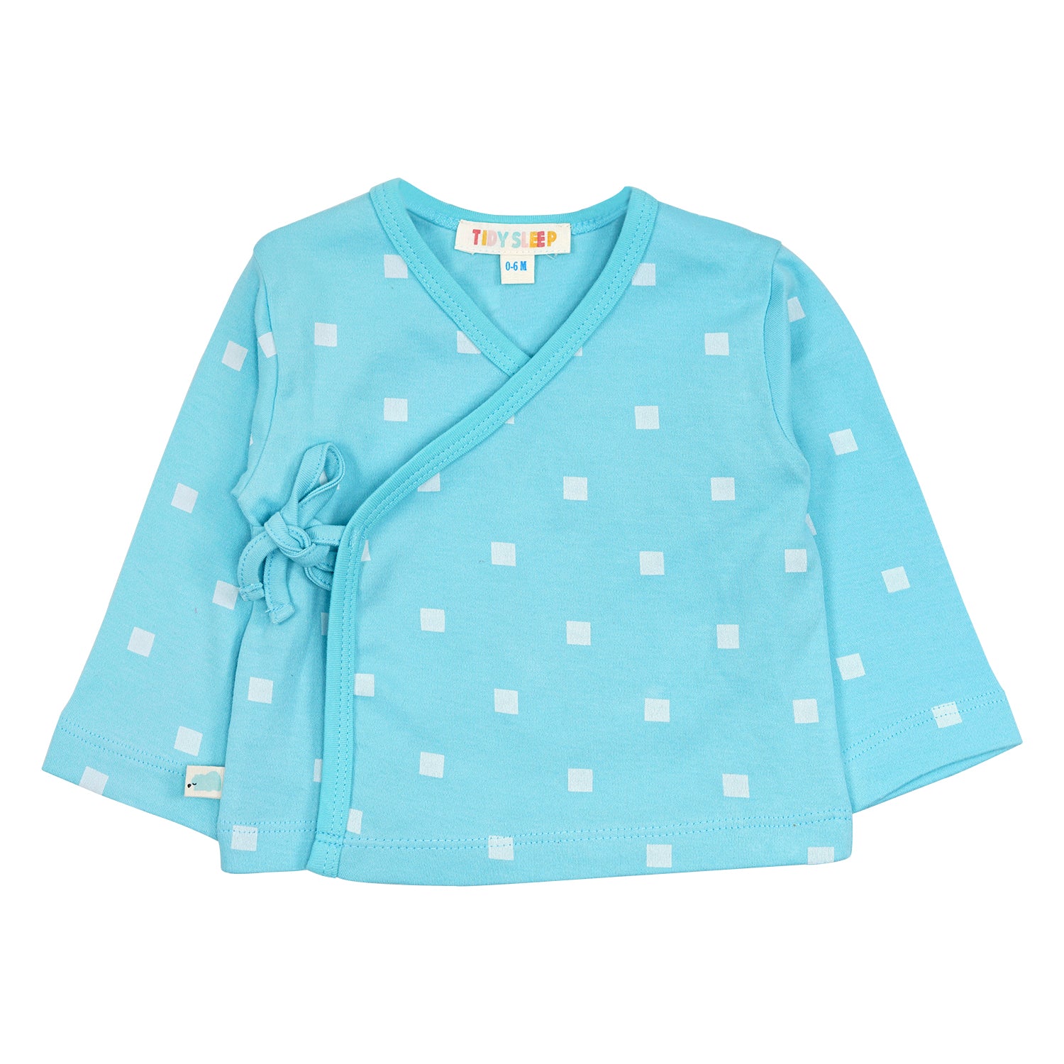 Blue Polka - Jhabla with Pajama Set