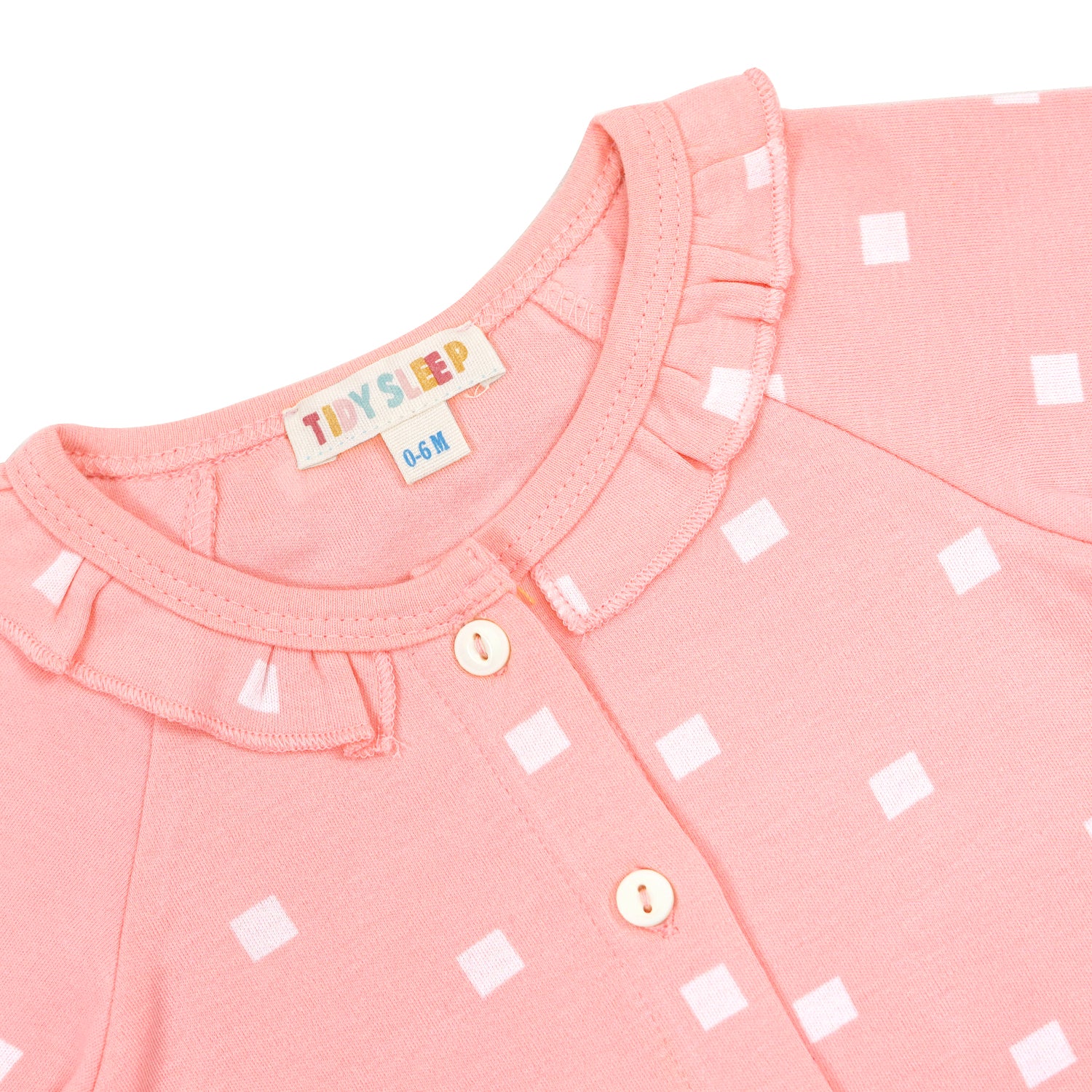 Pink Polka Jhabla Cord Set