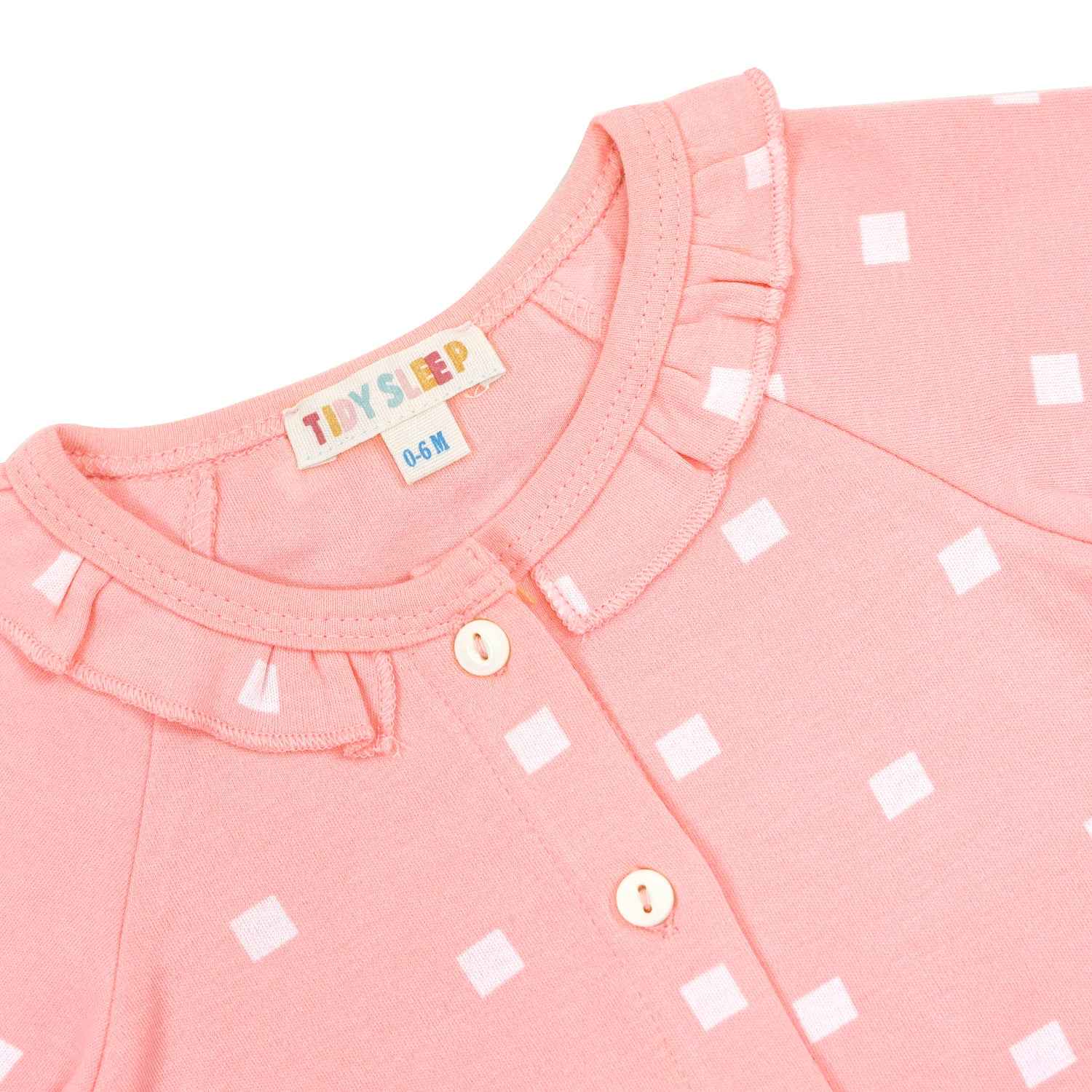 Pink Polka Jhabla Cord Set