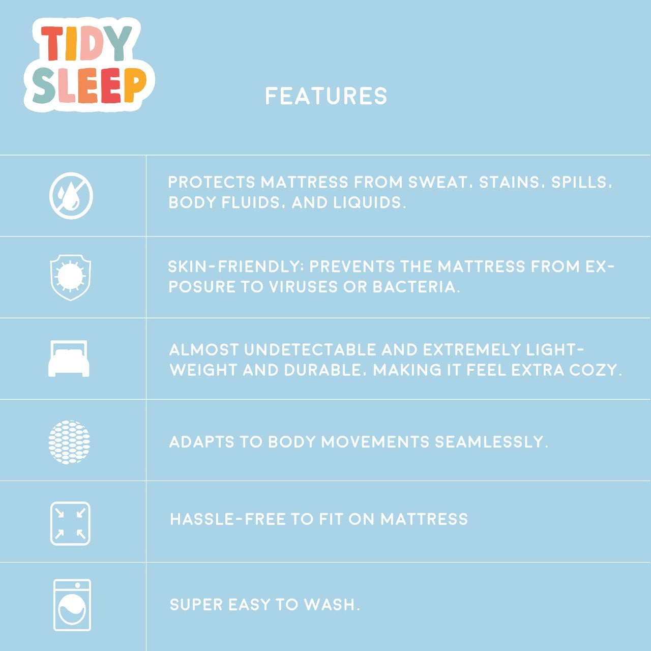 Waterproof Soft Terry Cotton Breathable Fitted Style Mattress Protector White