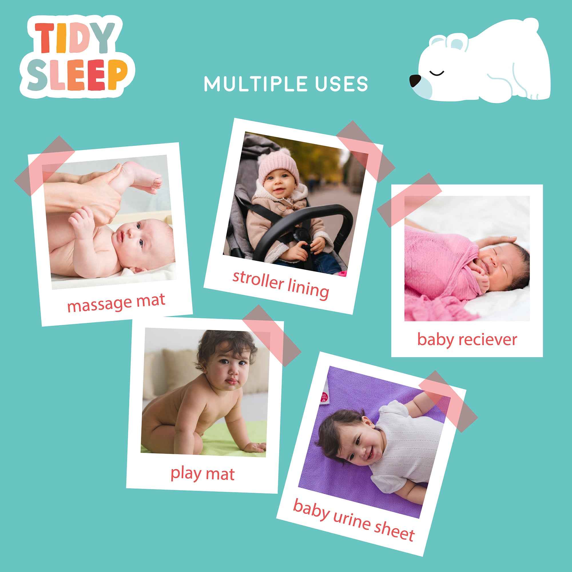 Waterproof Dry Sheet - Baby Pink