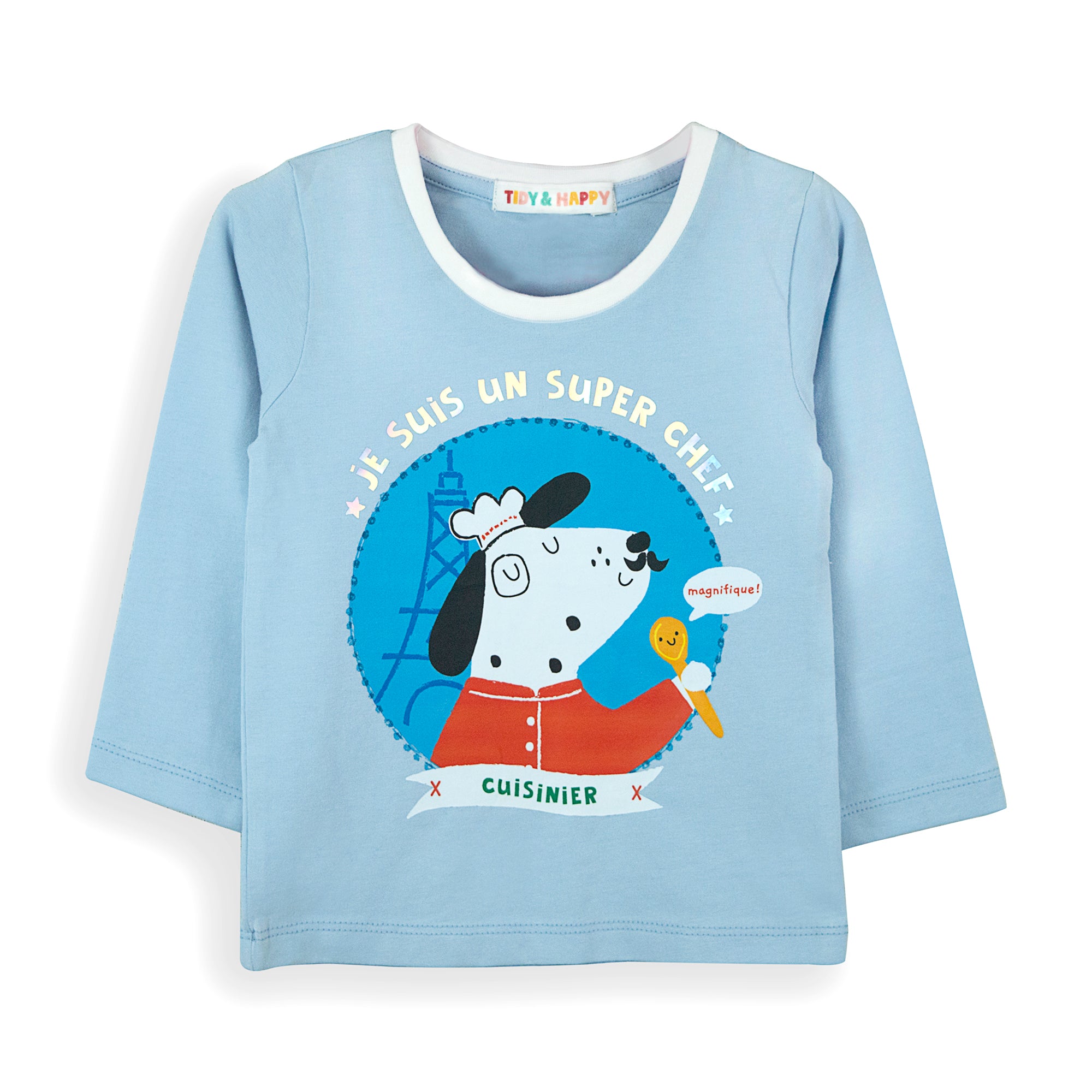 Tidy Sleep Super Chef - Full Sleeved Cotton T-Shirt
