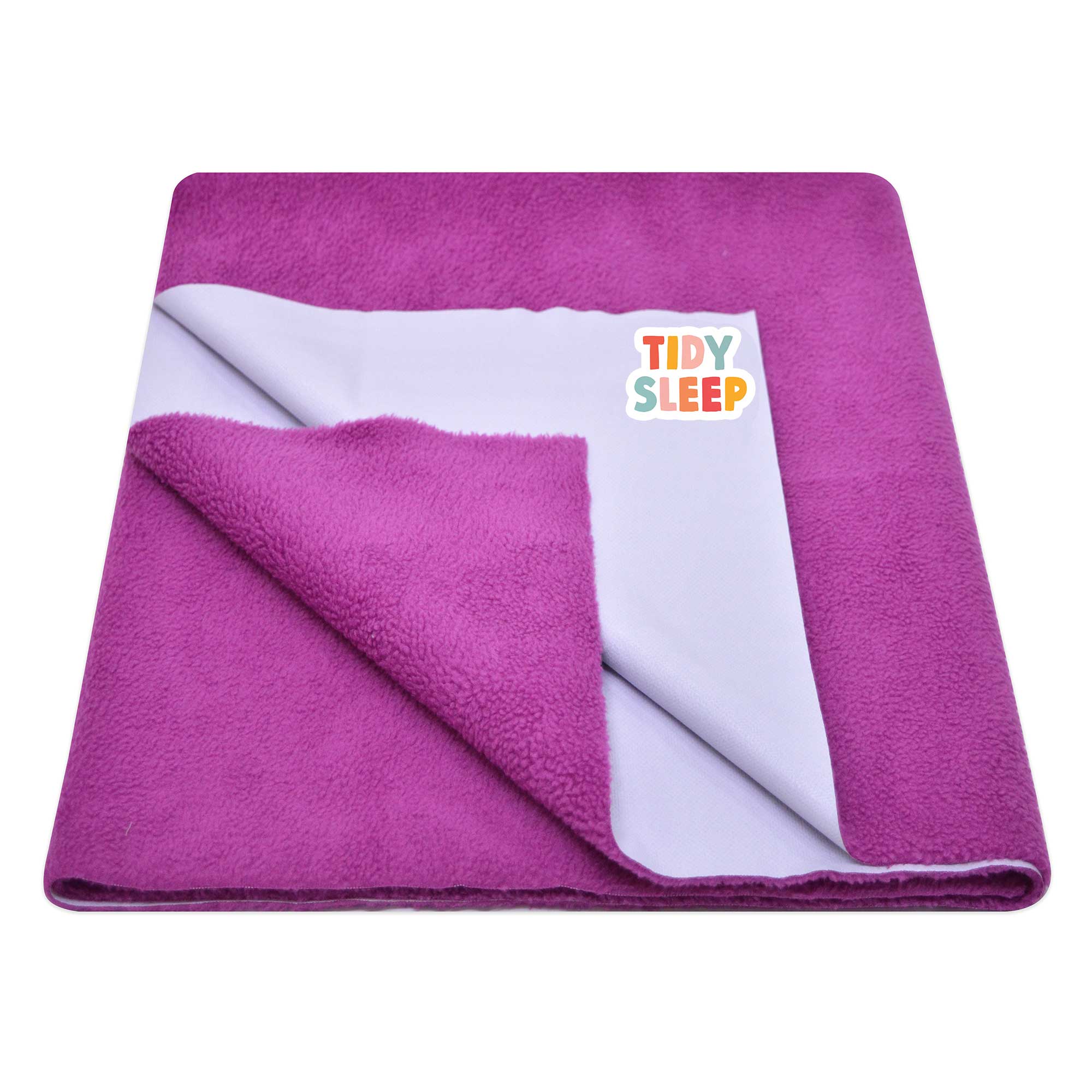 Tidy Sleep Waterproof Baby Bed Protector Dry Sheet For New Born Babies - Rani pink
