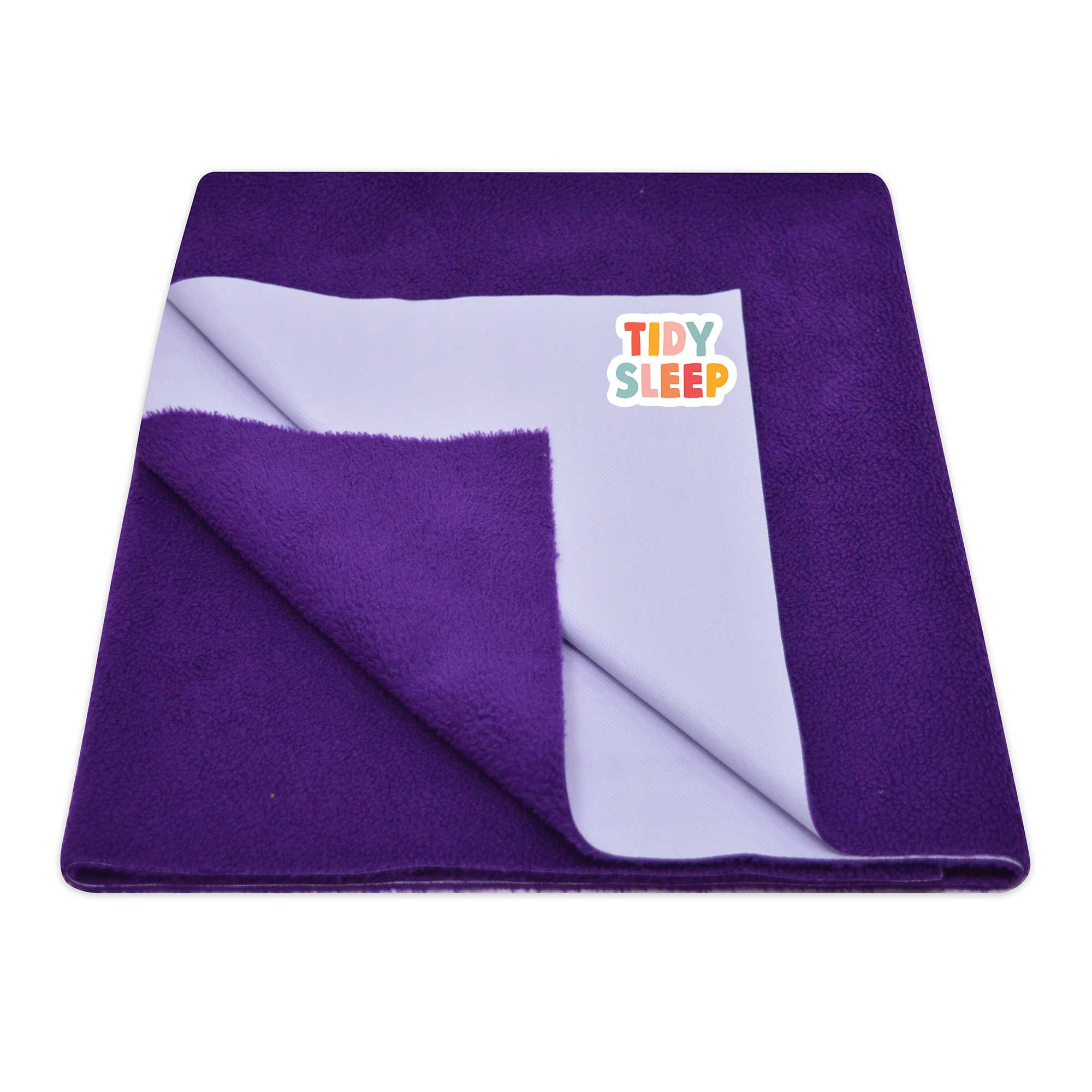 Tidy Sleep Waterproof Baby Bed Protector Dry Sheet For New Born Babies - Plum