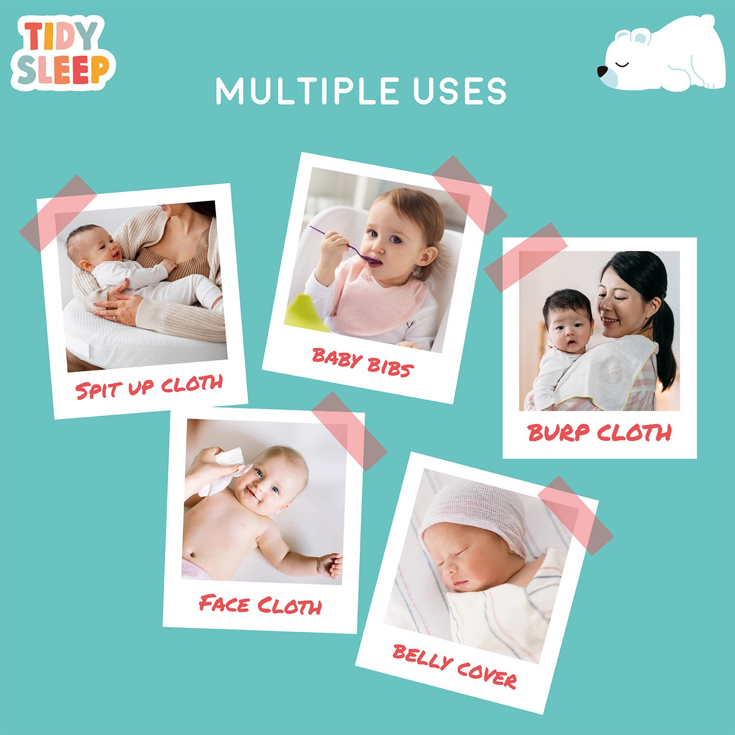 Muslin Burp Cloth – In to the Sea