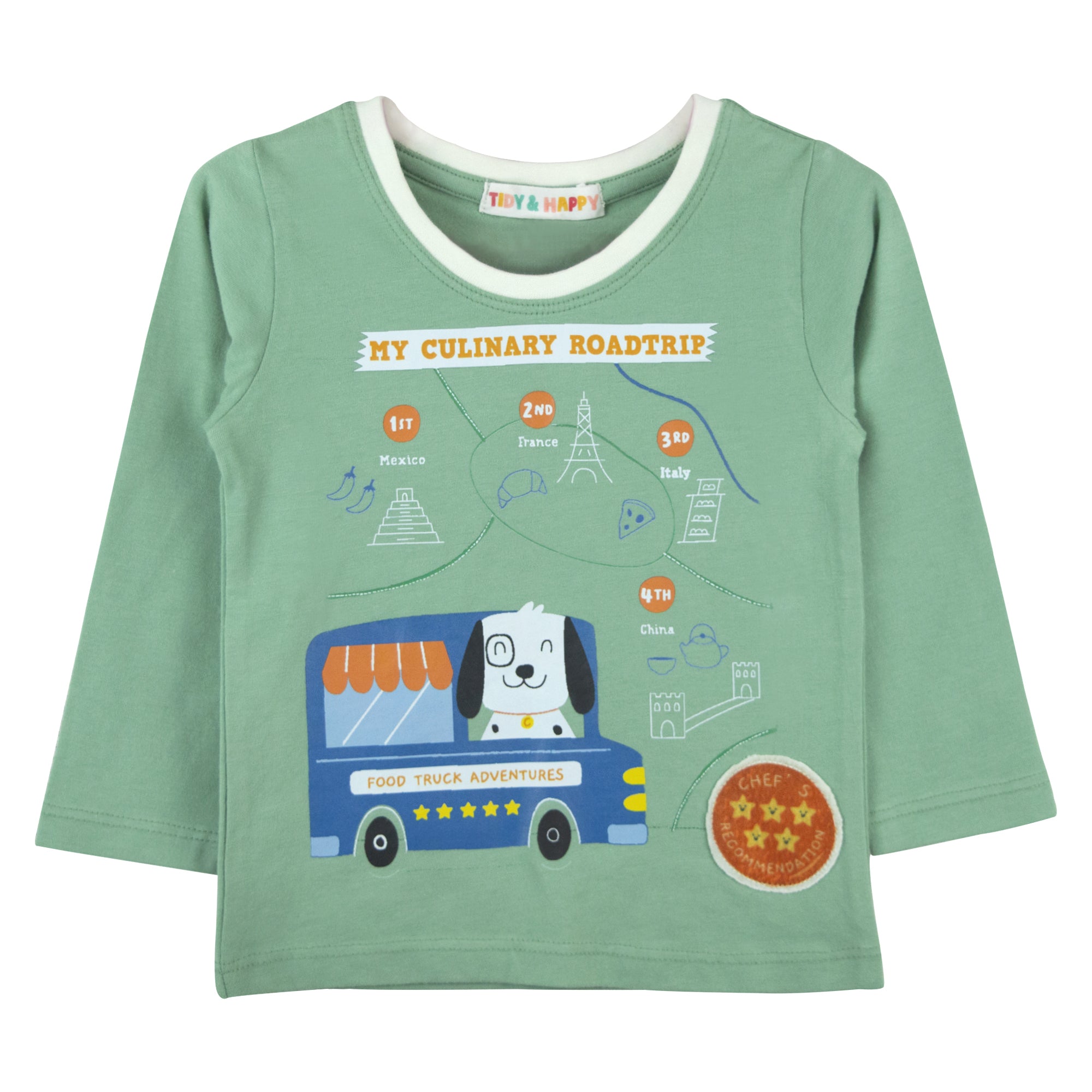 Tidy Sleep My Roadtrip - Full Sleeved Cotton T-Shirt