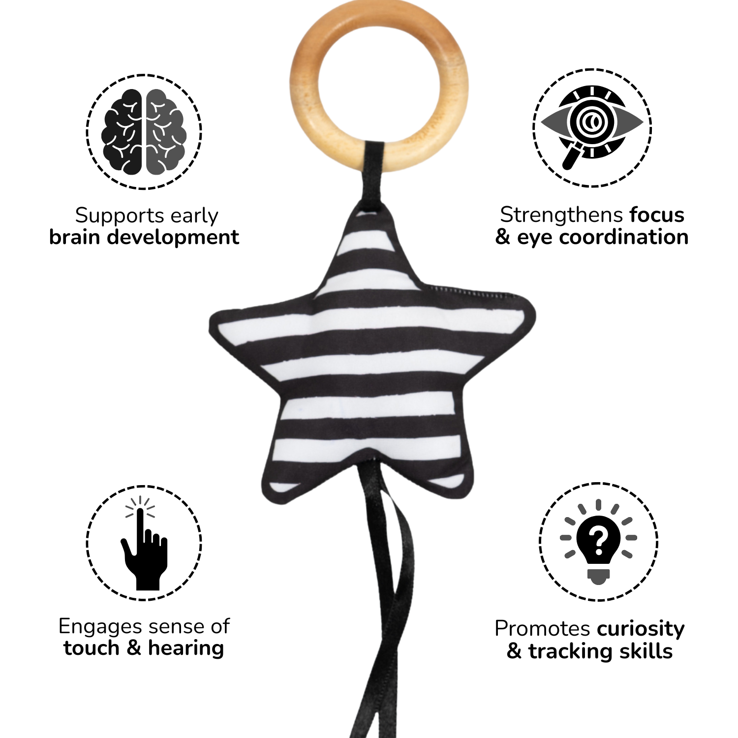 Star Shaped High Contrast Sensory Toy