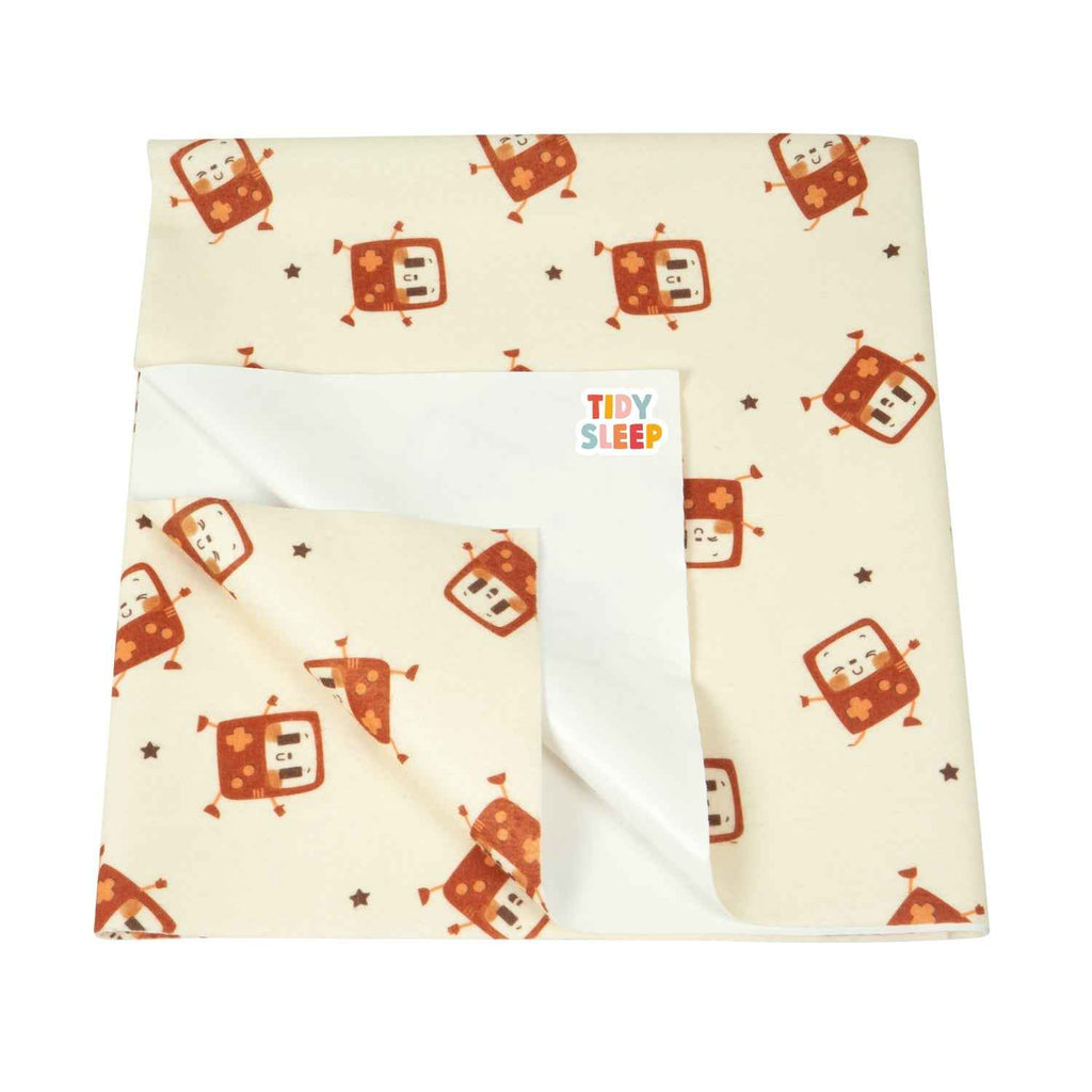 Printed Waterproof Dry Sheet - Smart Robot