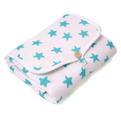 On the go mat for baby | Foldable| Blue Star