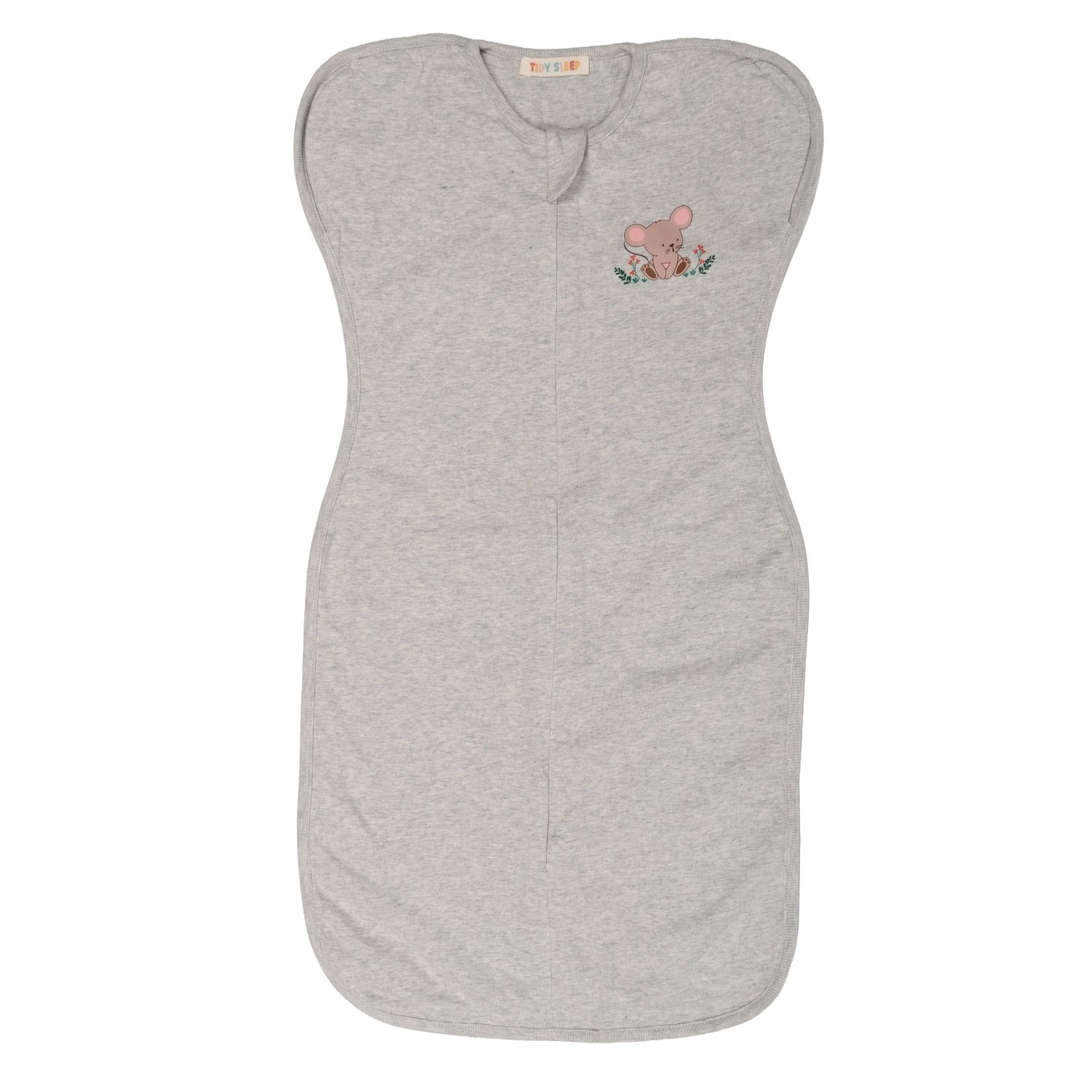 Arms-Up Cotton Jersey Swaddle - Grey