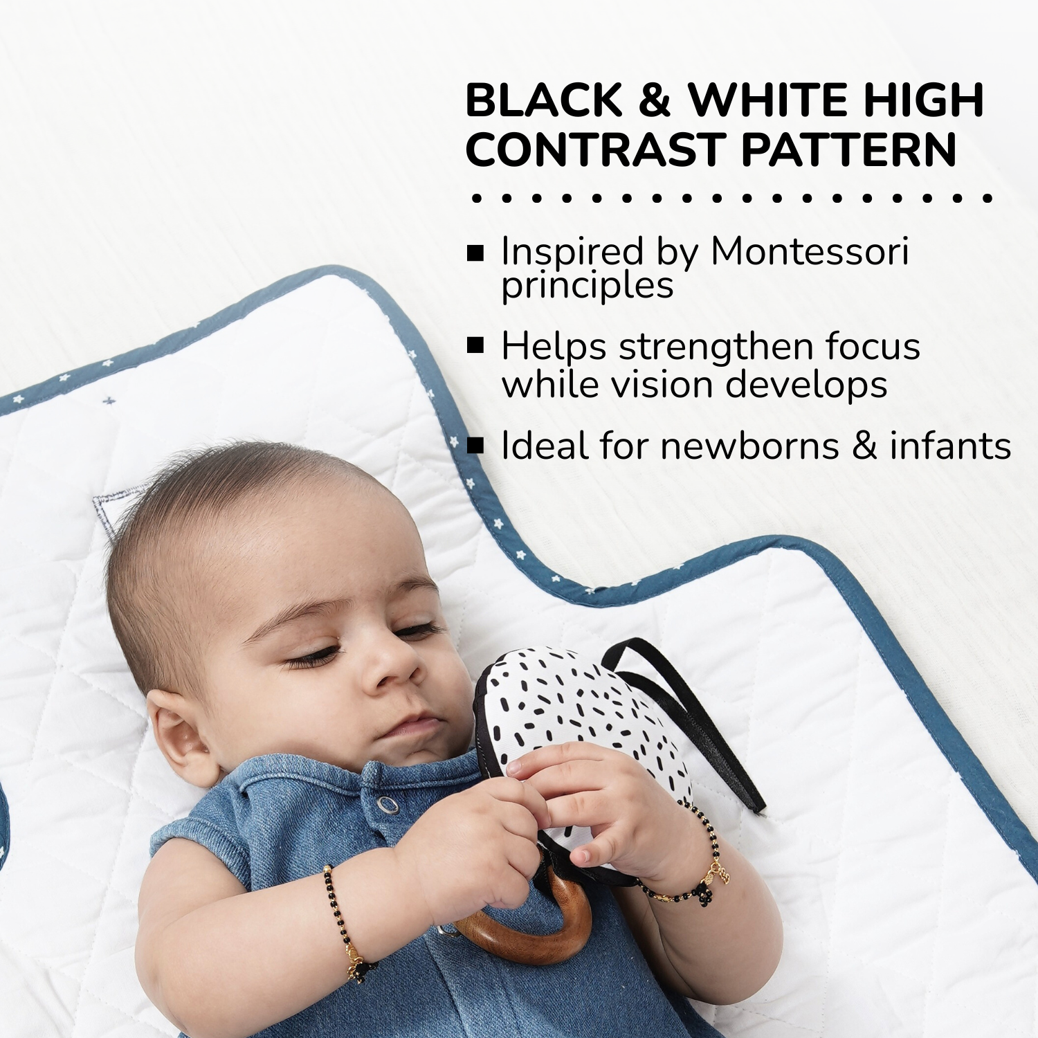 High Contrast Sensory Toys - Set of 3