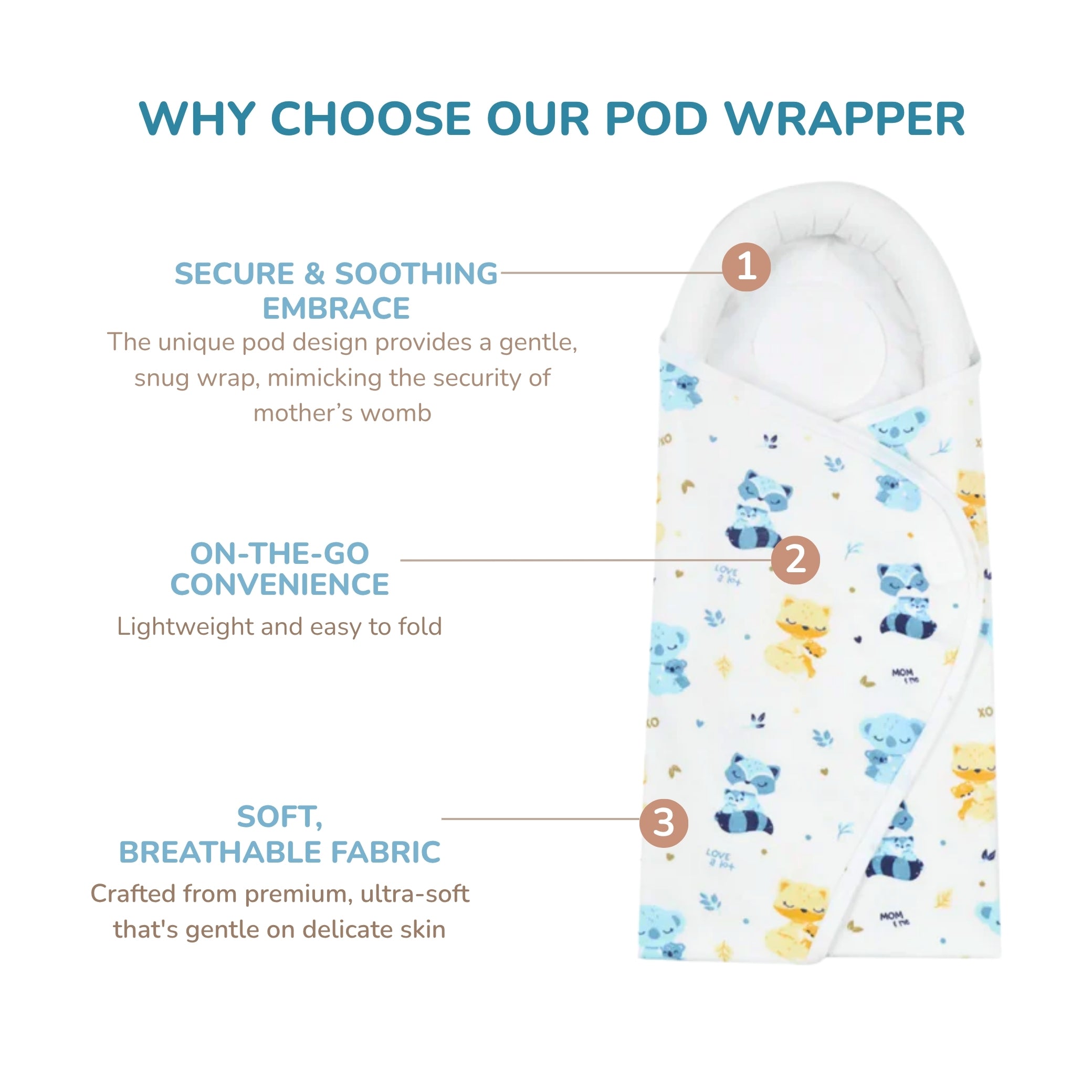 Baby Pod Wrapper - Mom & Me - Tidy Sleep