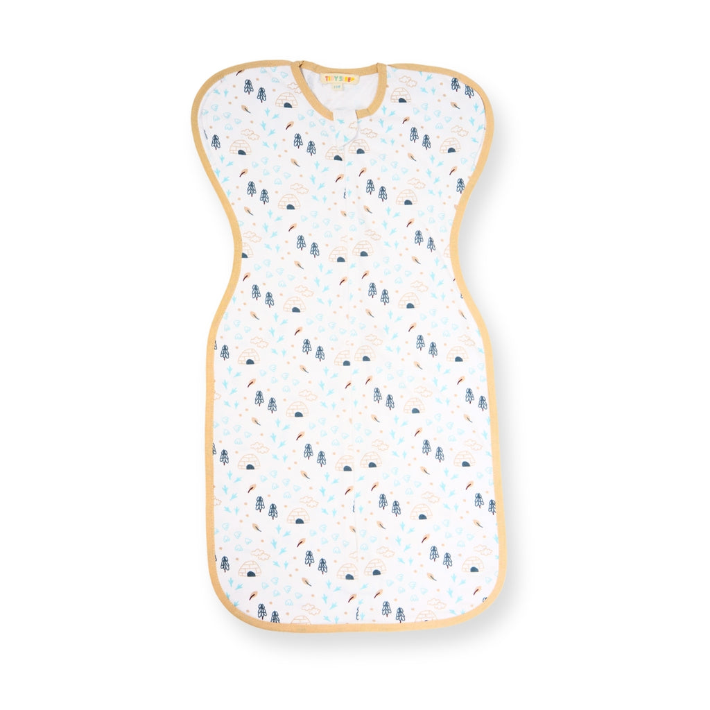 Hands-Up Cotton Jersey Wrapper - Icy day