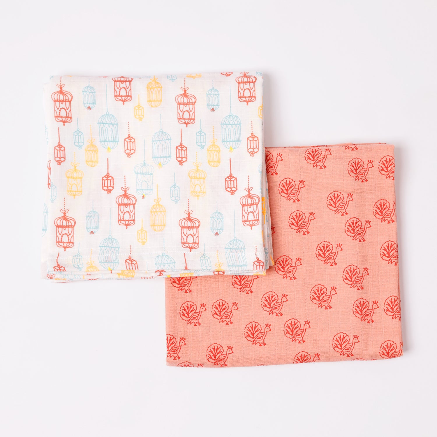 Little Finder-Cotton Muslin Swaddle Assorted Colors - Pack of 2