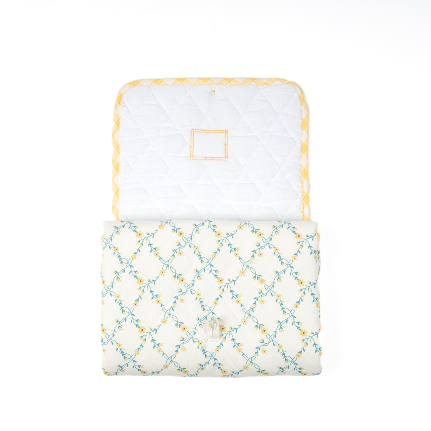 On The Go Mat - Yellow Bloom Vines