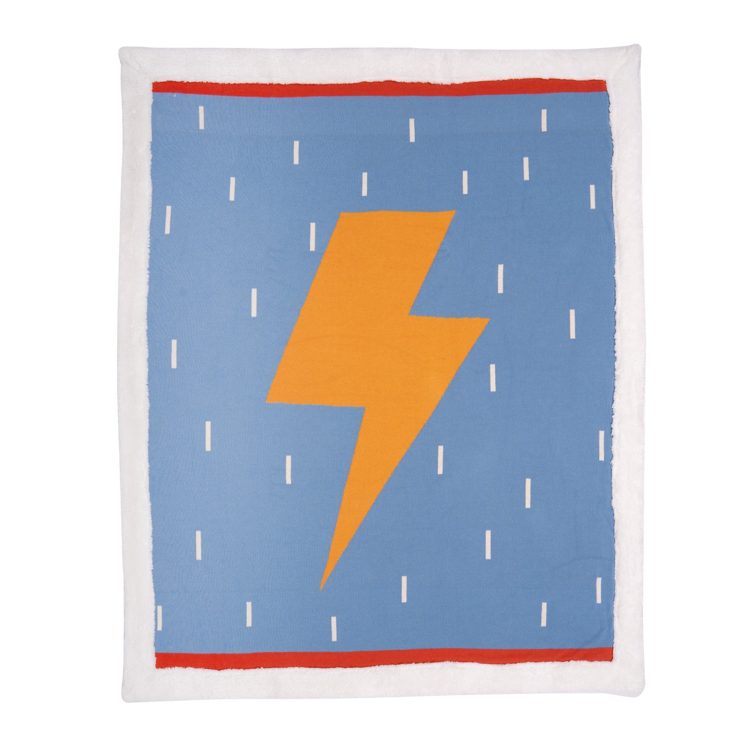 Mink Fleece Blanket - Blue Flash