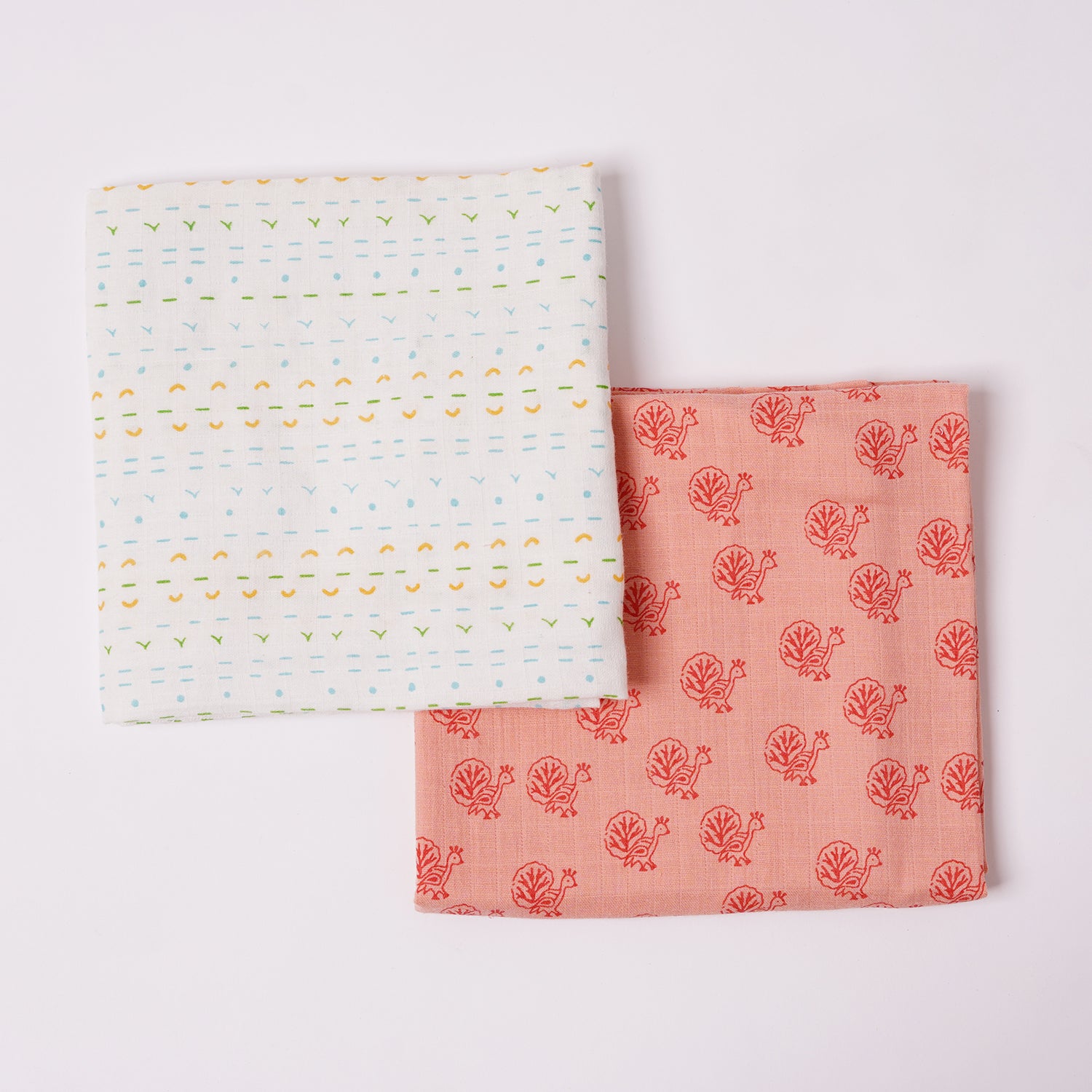 Little Finder-Cotton Muslin Swaddle Assorted Colors - Pack of 2