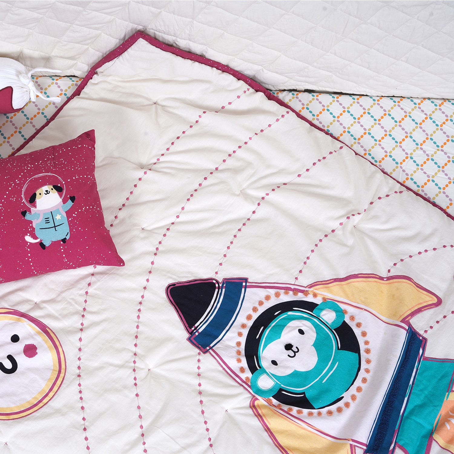 Crib Cot Set| Complete Baby Bedding Bundle (Mission to Space)