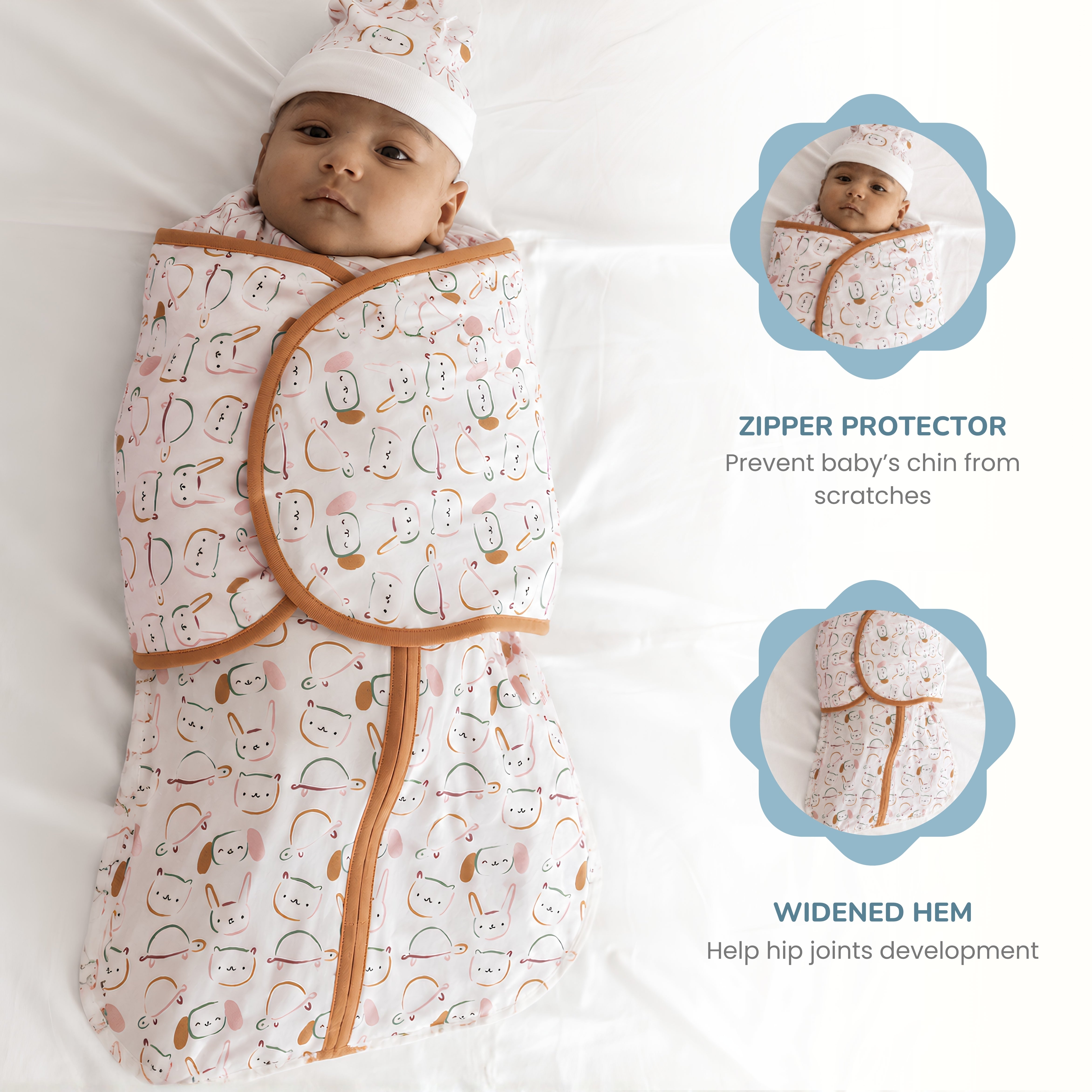 Butterfly Cotton Jersey Swaddle - Pet Party