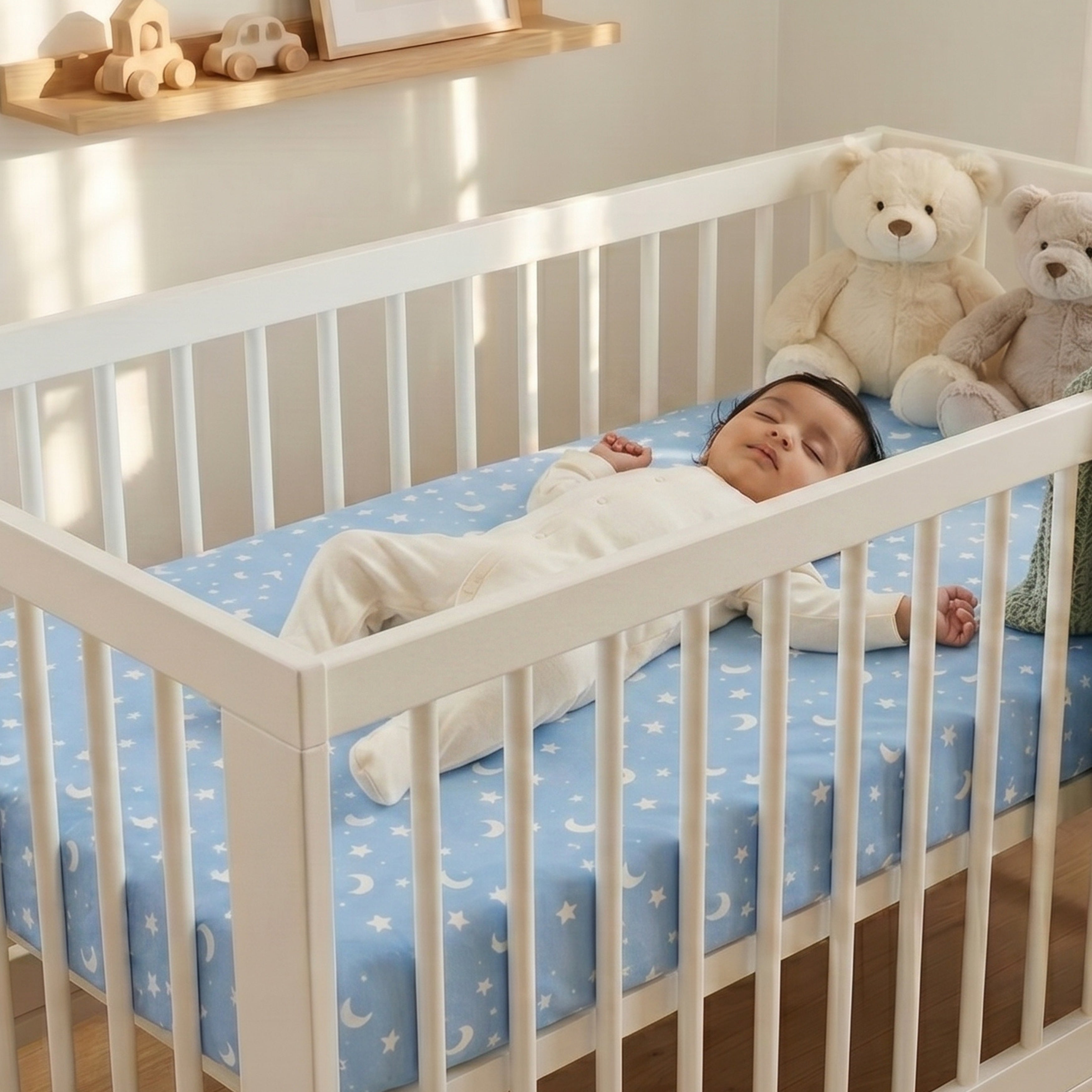 Printed Waterproof Dry Sheet - Moon Tales - Tidy Sleep