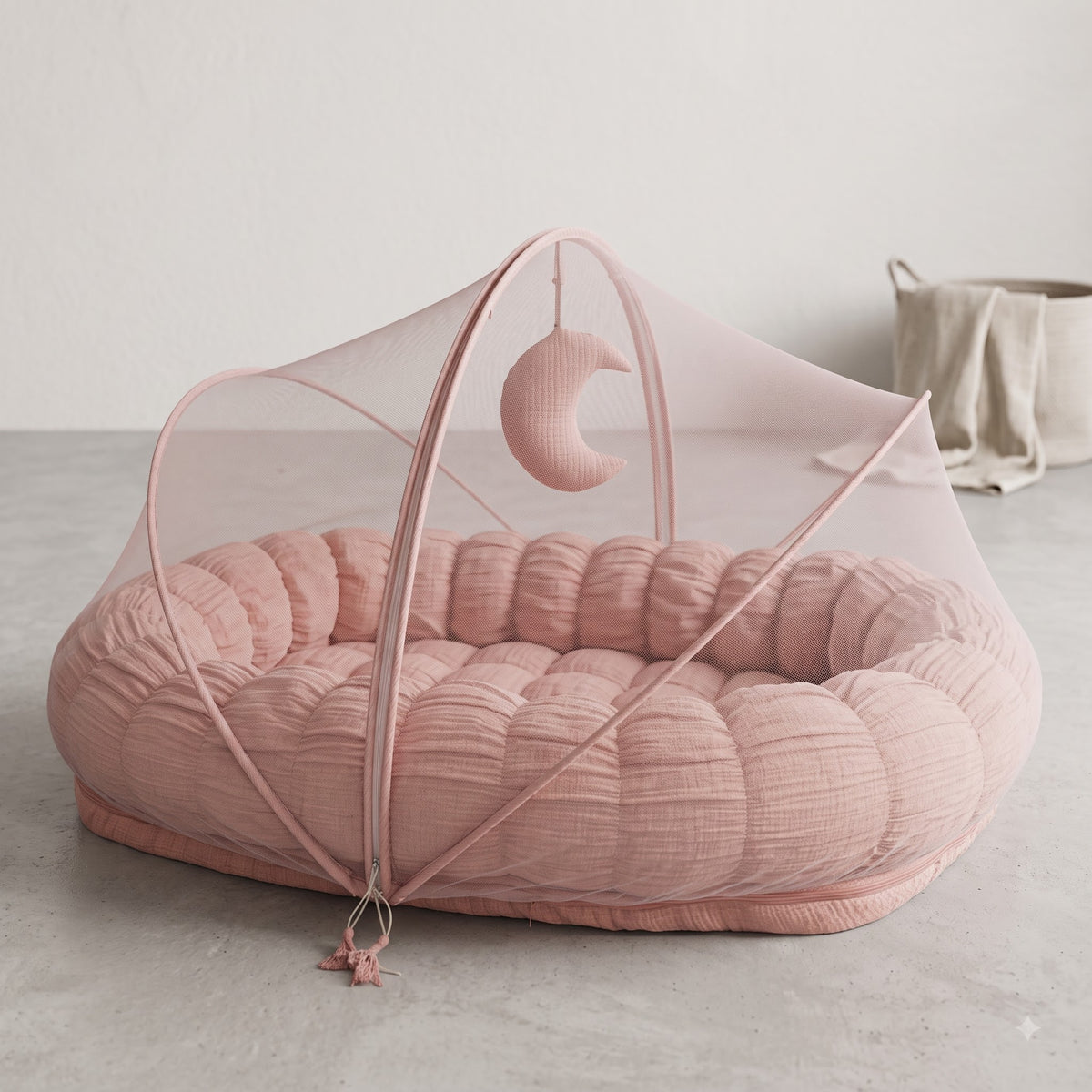 Baby Nest with Mosquito Net- Moon