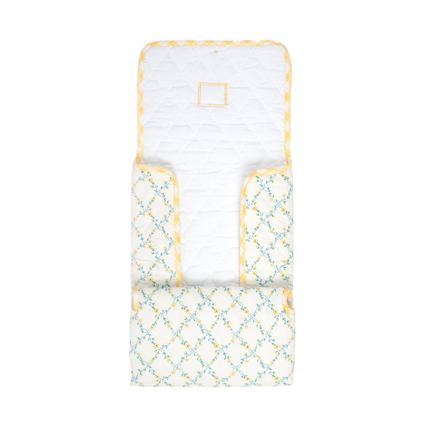 On The Go Mat - Yellow Bloom Vines