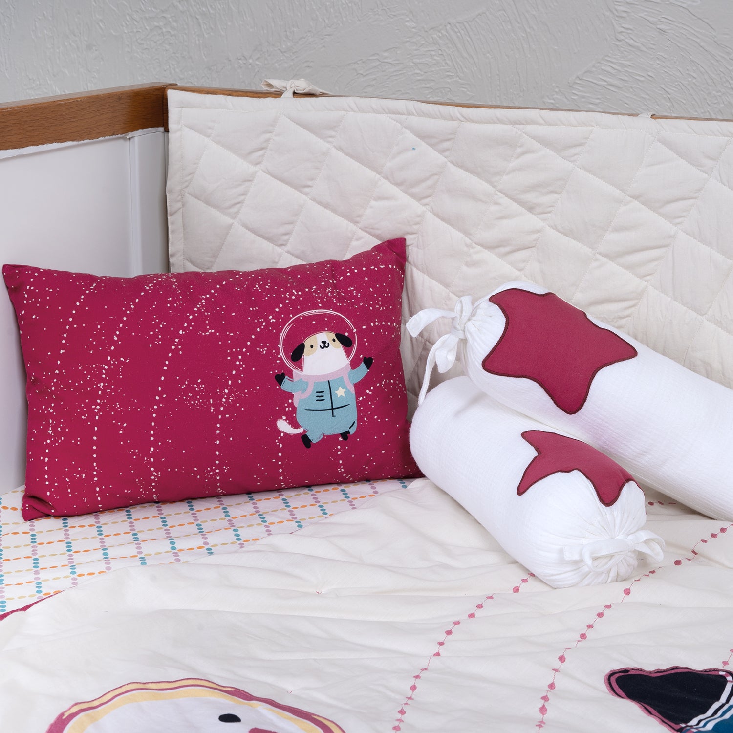 Crib Cot Set| Complete Baby Bedding Bundle (Mission to Space)