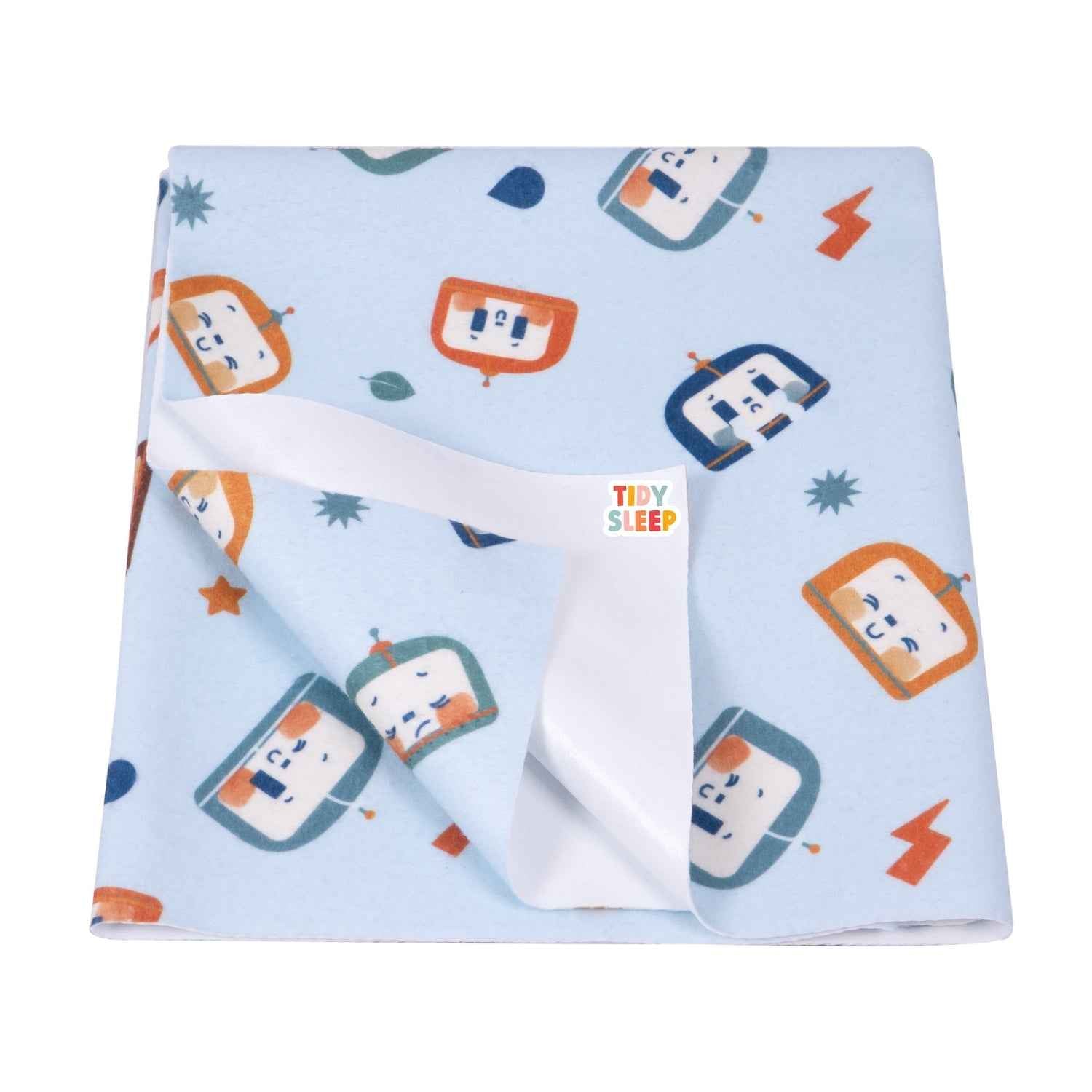 Printed Waterproof Dry Sheet - Robo Love