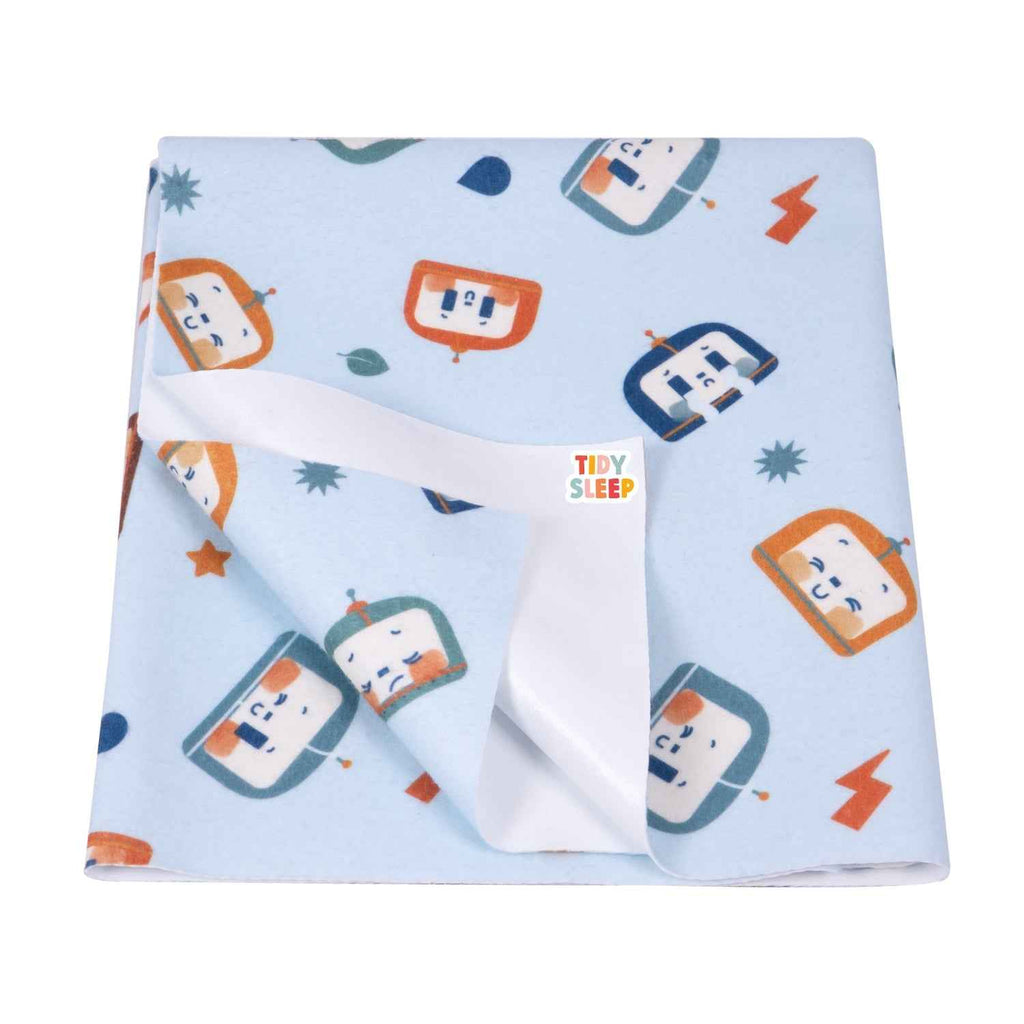 Printed Waterproof Dry Sheet - Robo Love