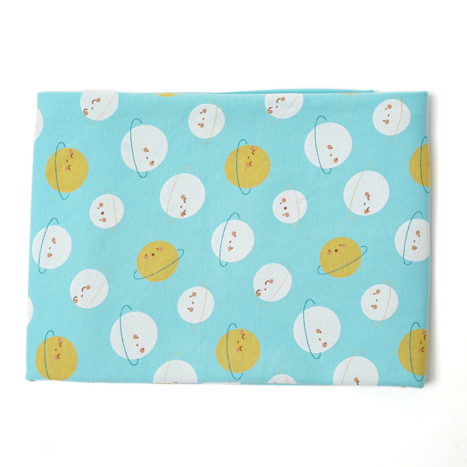 Cotton Jersey Swaddle - Saturn Out in World