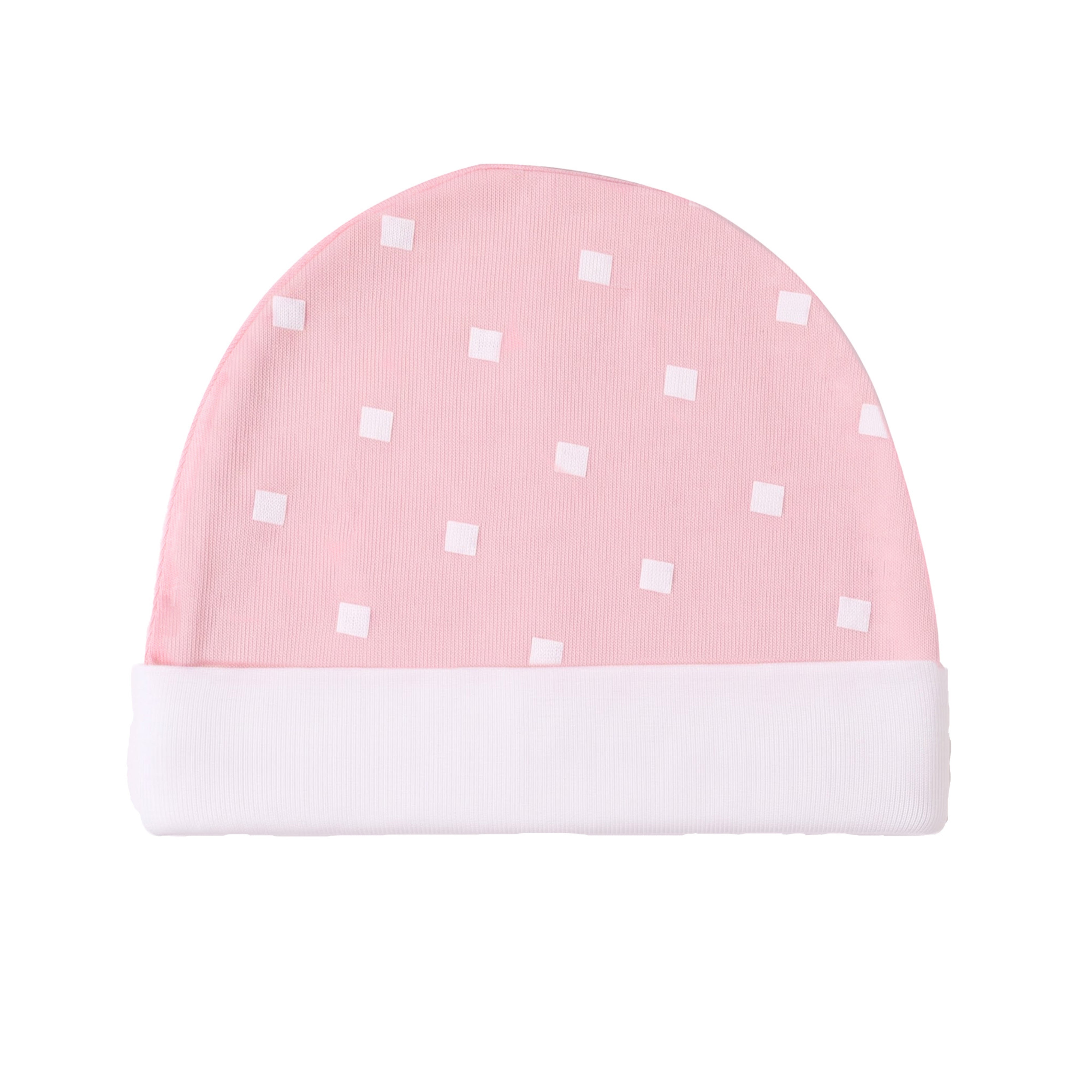 Cotton Jersey Cap - Pink Polka