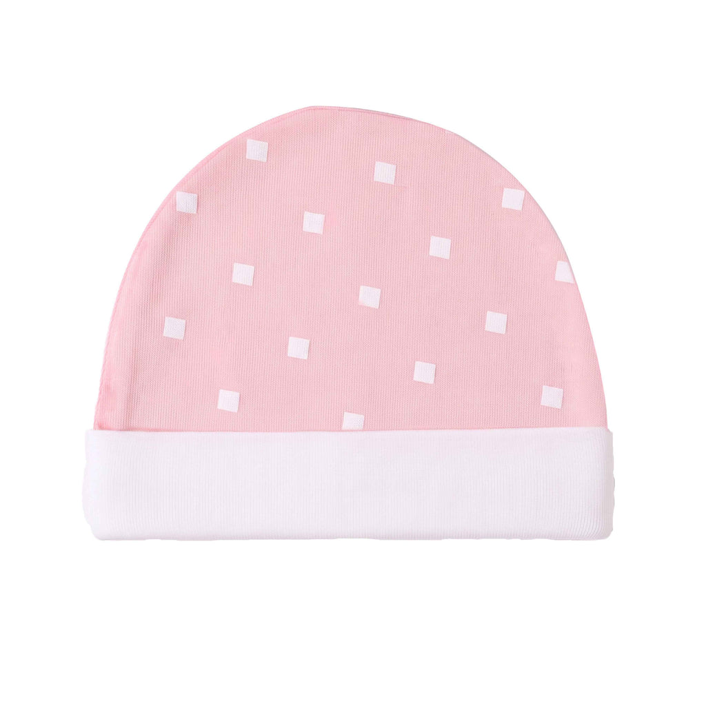 Cotton Jersey Cap - Pink Polka
