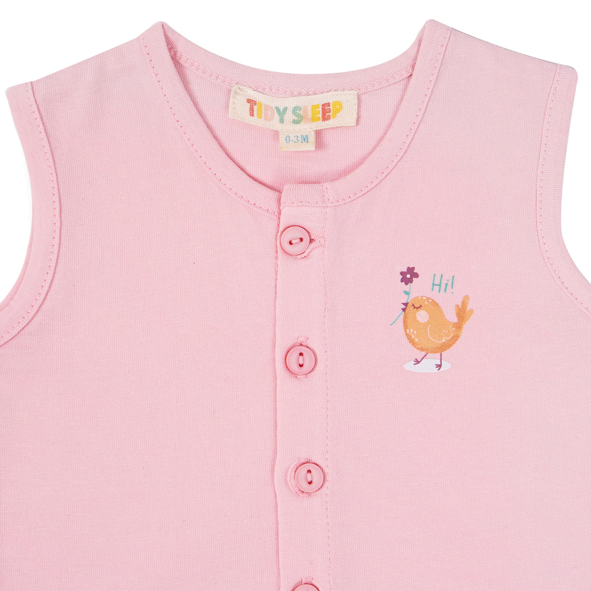 Baby Cotton Vest and Bloomer Set - Pink