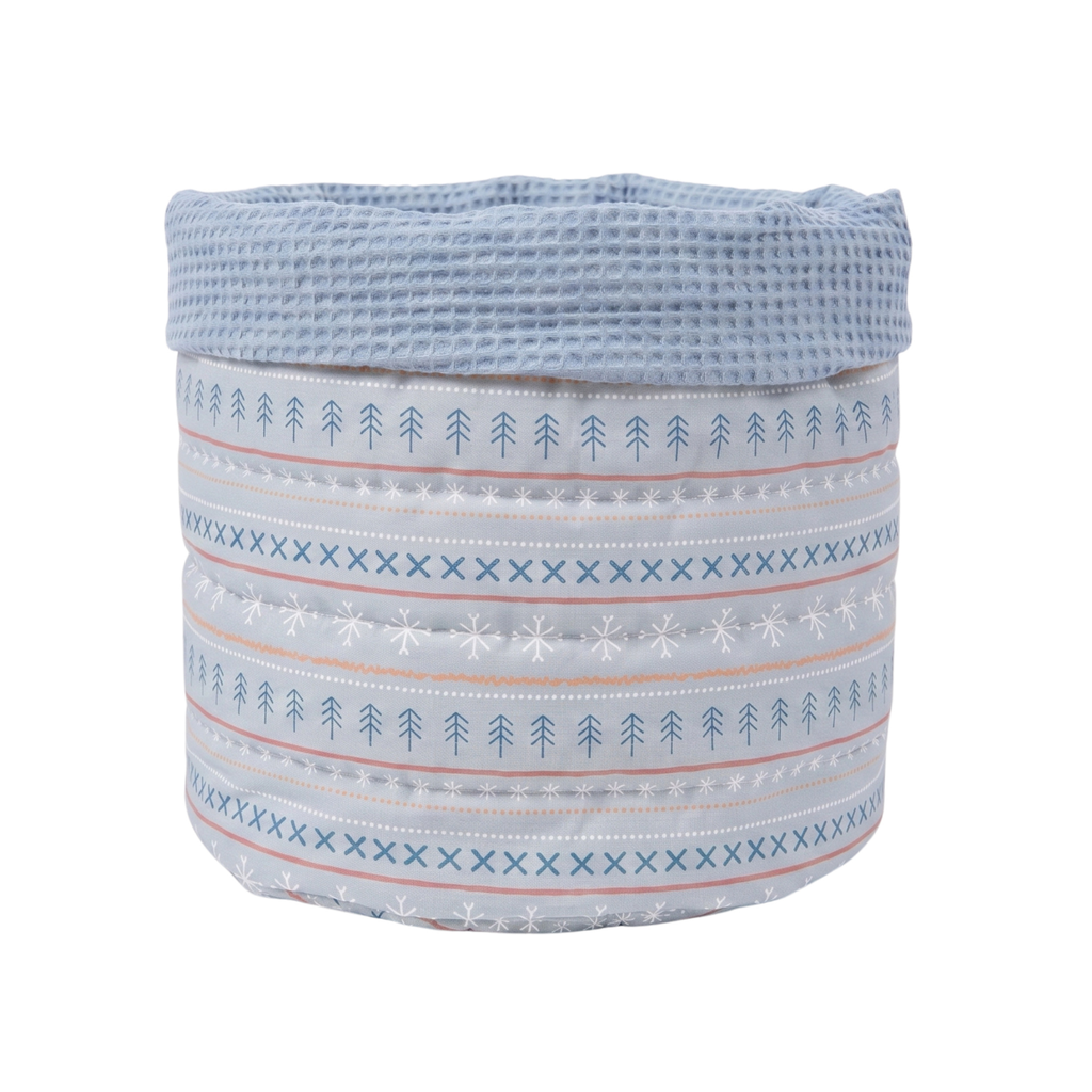 Foldable Waffle Storage Basket - Alpine Hush