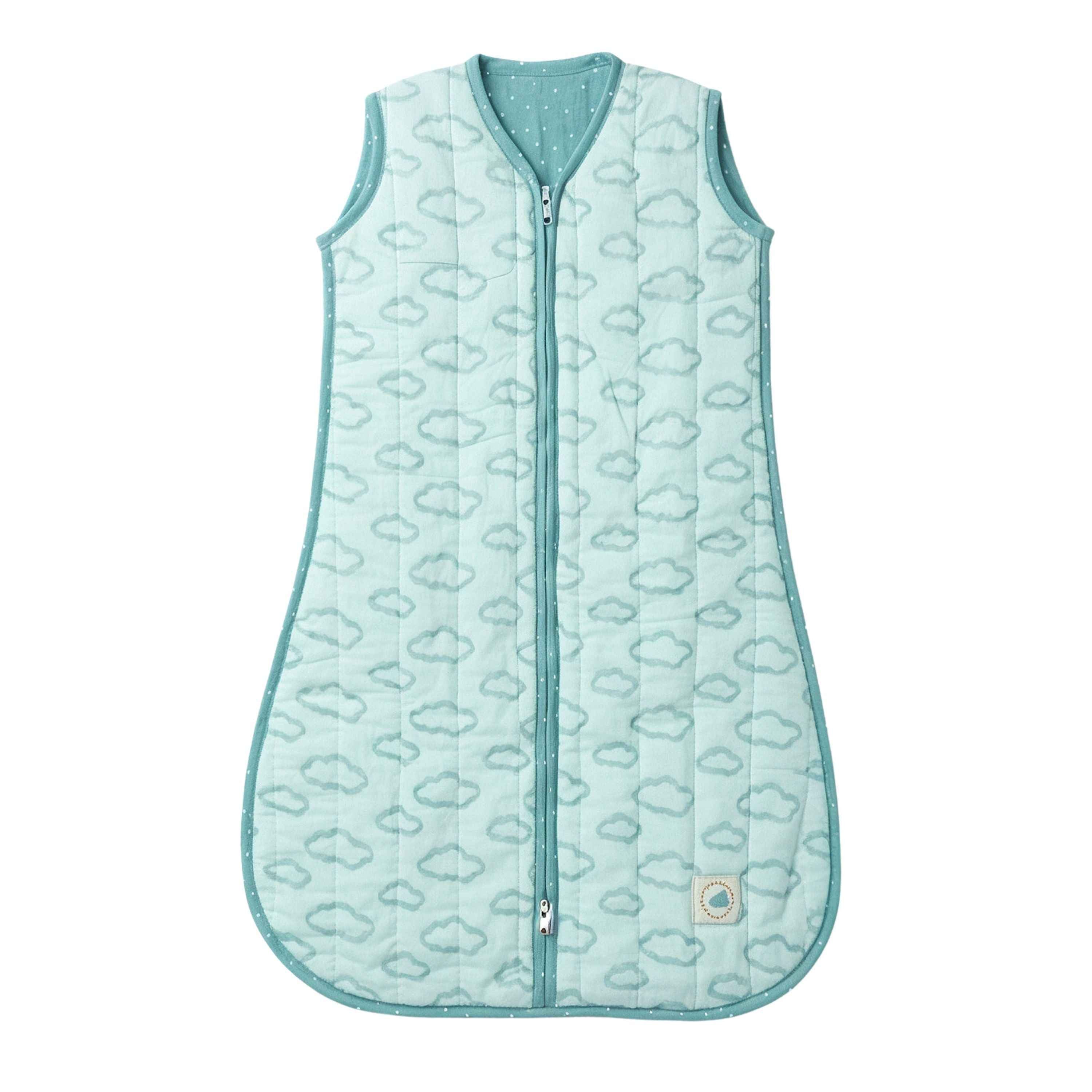 Mulmul Cotton Sleep Sack with Zip - Cloud