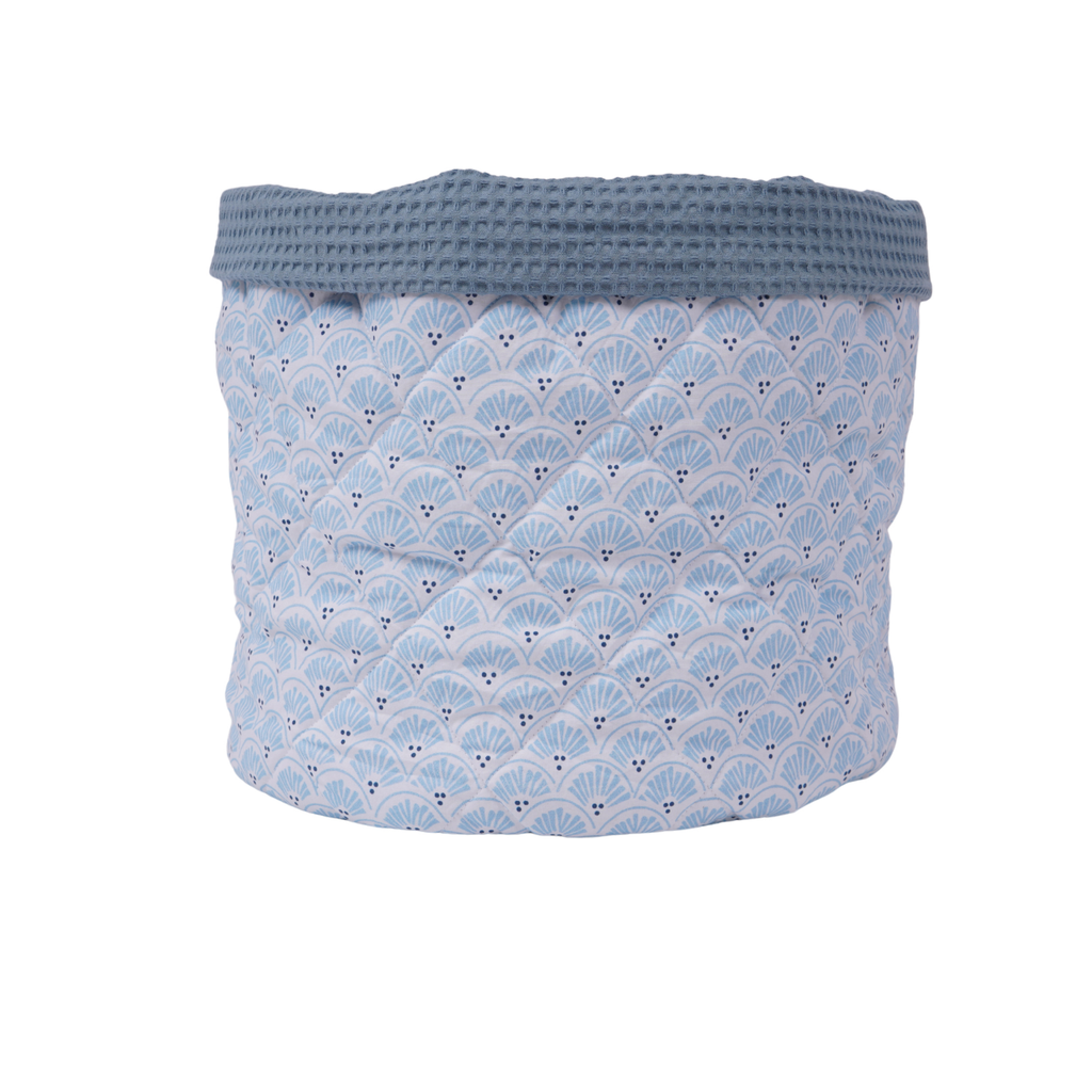 Foldable Waffle Storage Basket - Ocean Shells
