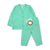 Solid Green Jhabla Baby Dress Set