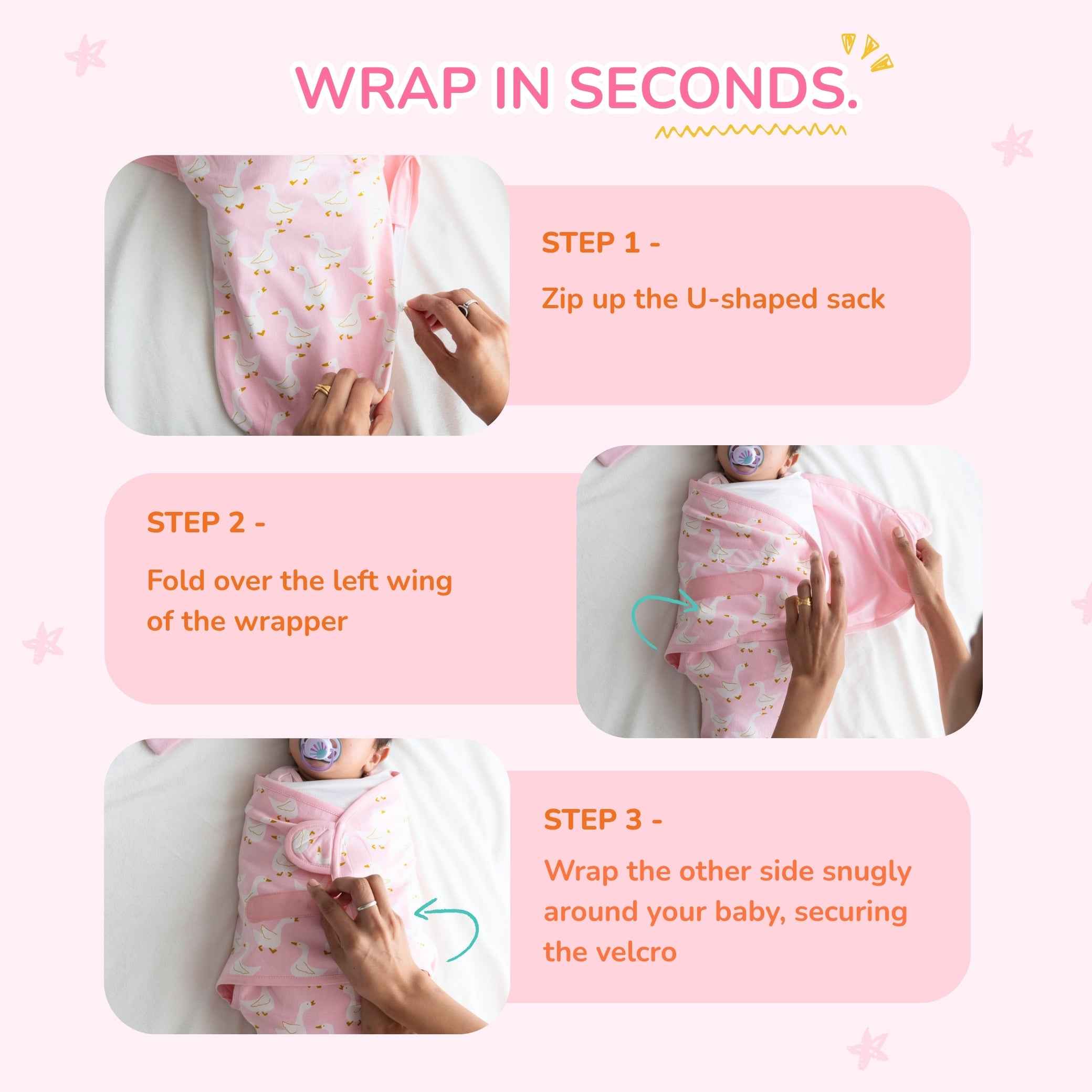 Hug Me Cotton Jersey Swaddle - Jungle Safari