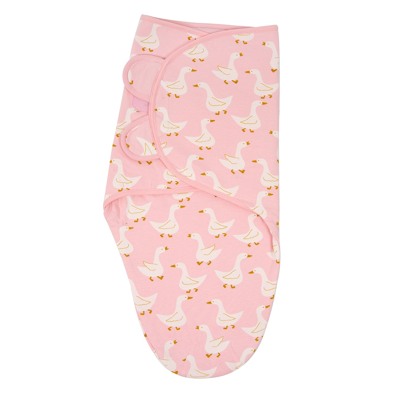 Hug Me Cotton Jersey Swaddle - Pink Duck