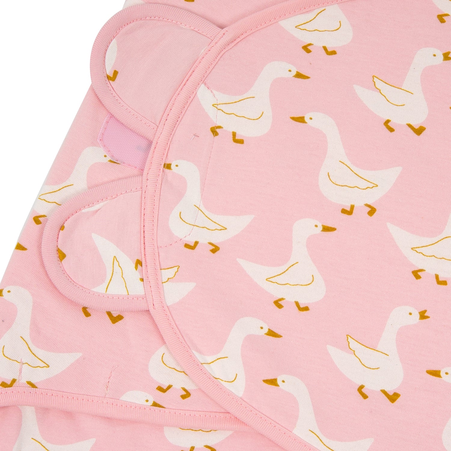 Hug Me Cotton Jersey Swaddle - Pink Duck
