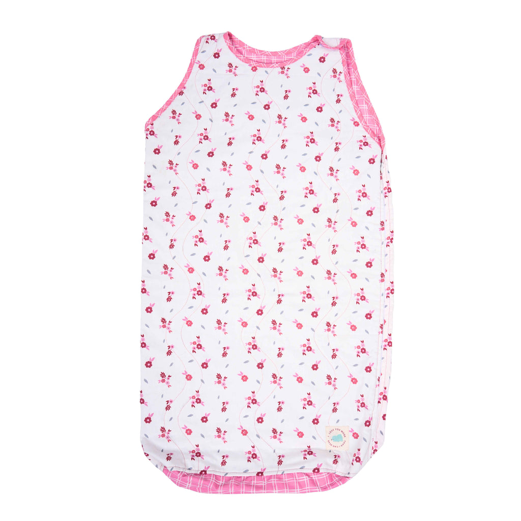 Cotton Sleep Sack with Zip - Blossom Pink