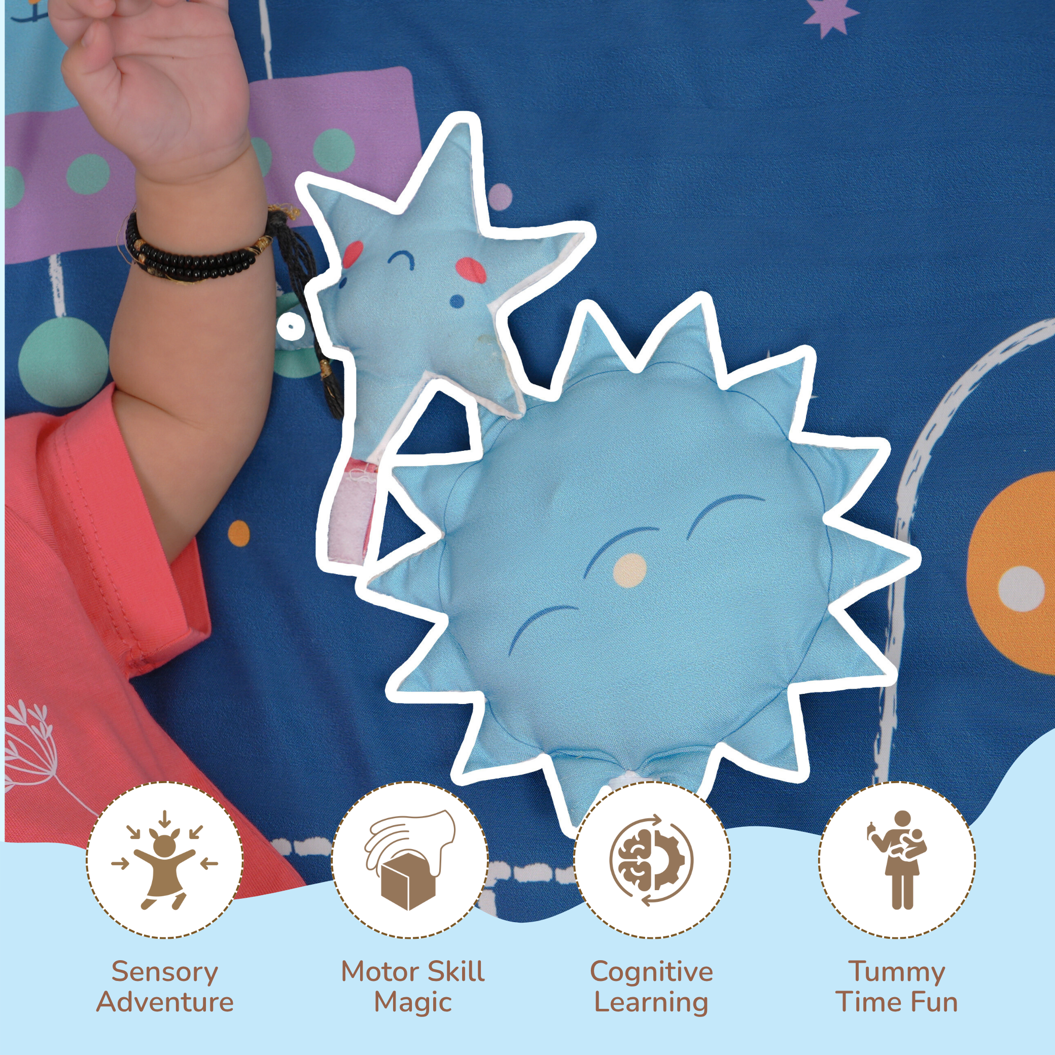 thumbnail image 2 of Kinderkraft 4SMART Contrasting Sensory Mat Review 2 of 10