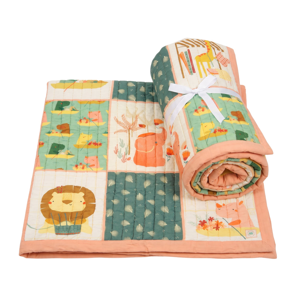 Mulmul Cotton Baby Blanket - Shanghai Street