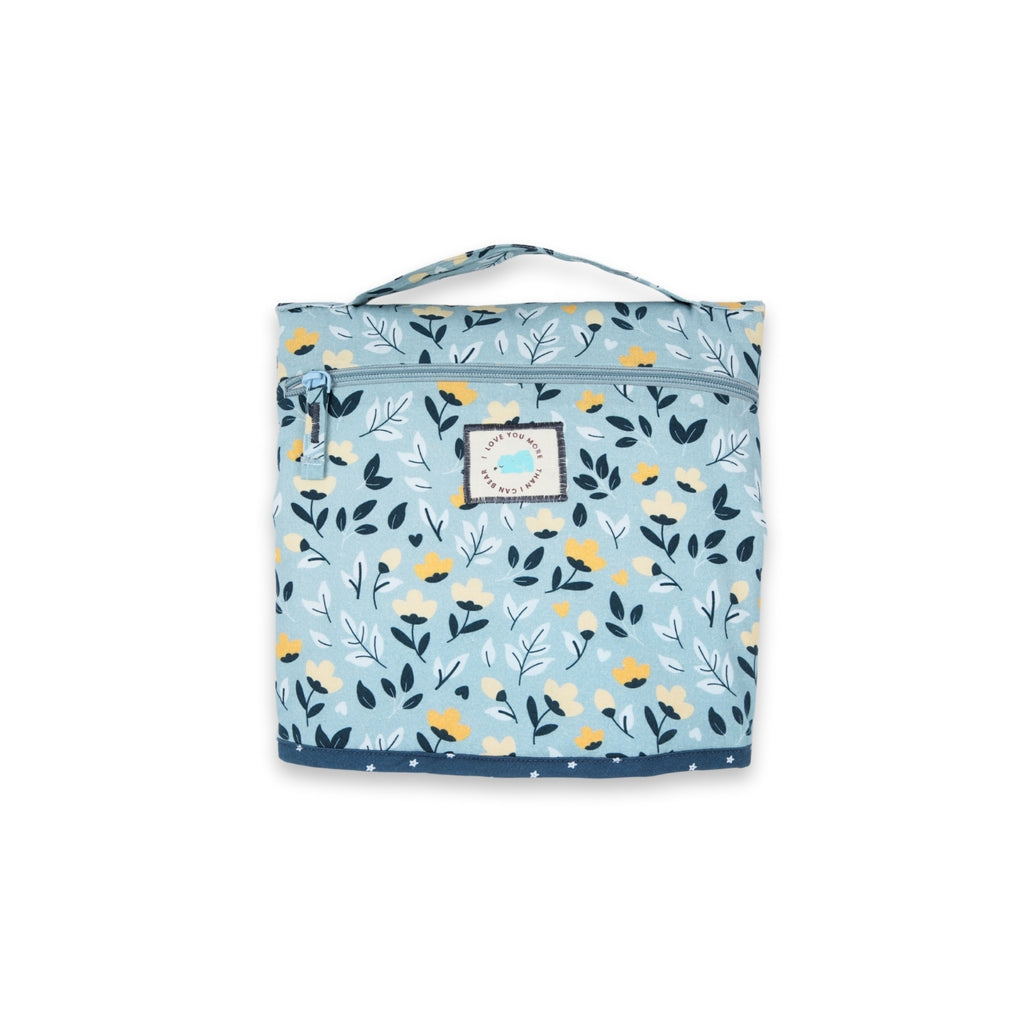 Tidy Sleep Diaper and Travel Mat Mom & Me Green Flower
