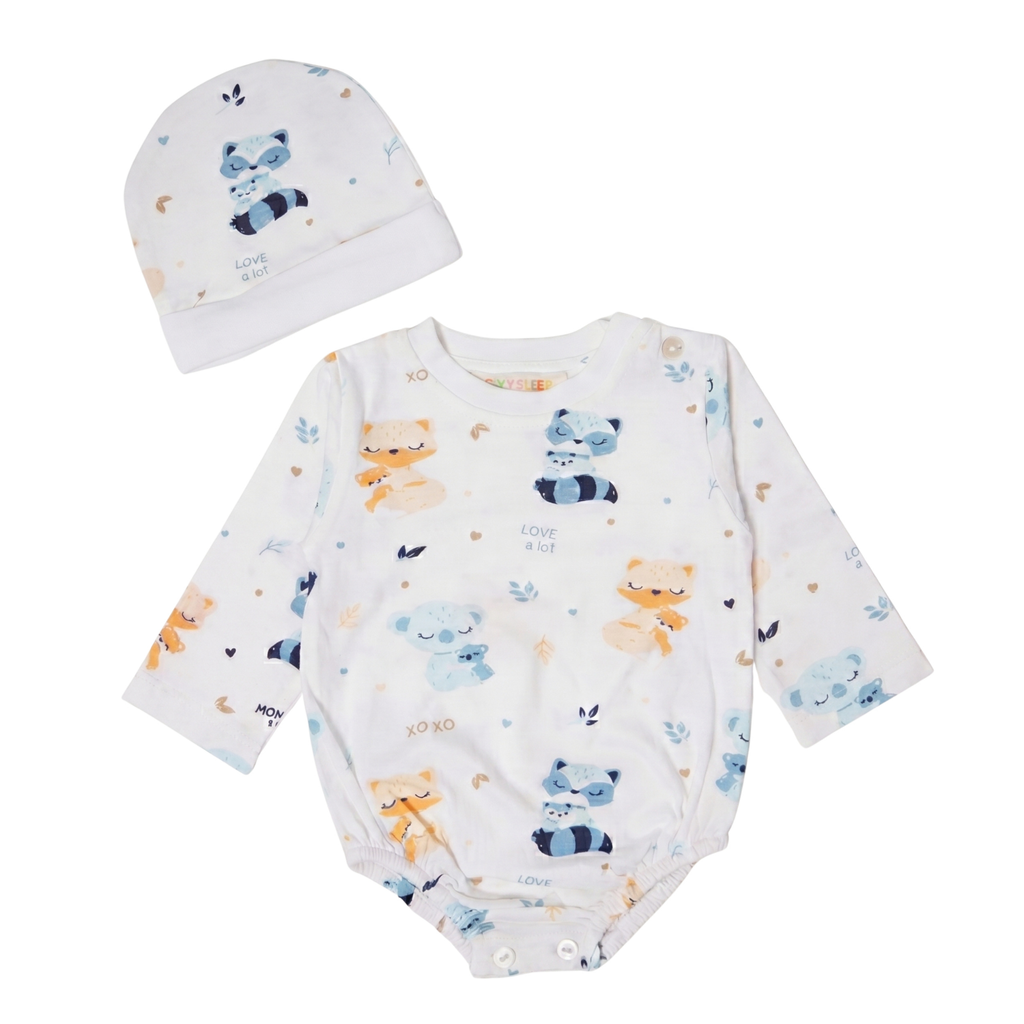 Onesie with Cap Set for Newborns - Mom & Me