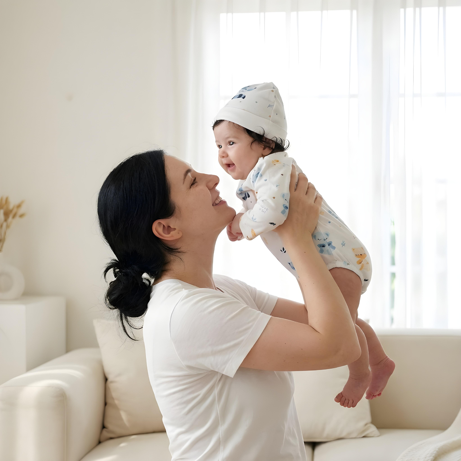 Onesie with Cap Set for Newborns - Mom & Me